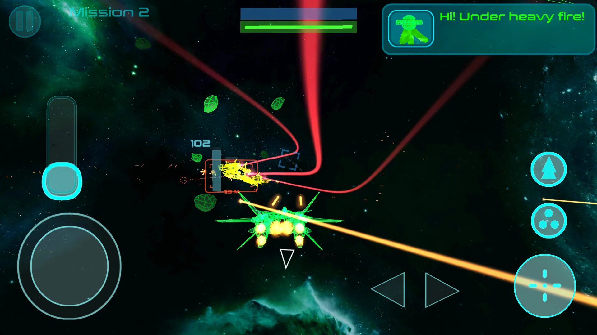 Stickman Space Fighter | Indus Appstore | Screenshot