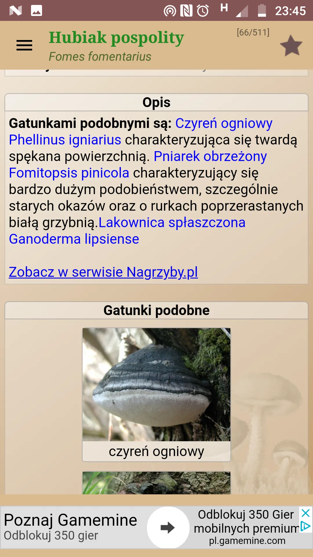 Atlas grzybów | Indus Appstore | Screenshot