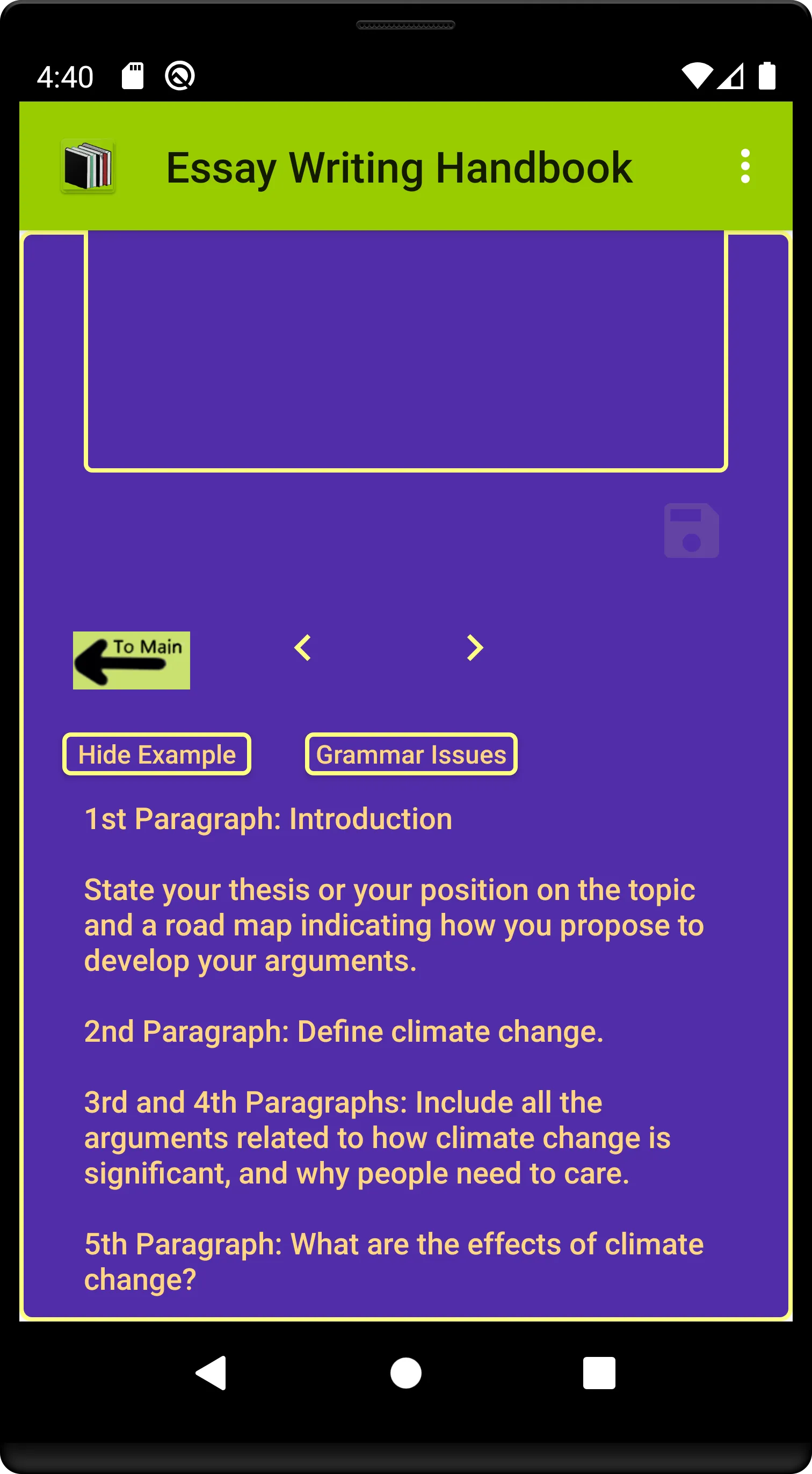 Essay Writing Handbook | Indus Appstore | Screenshot