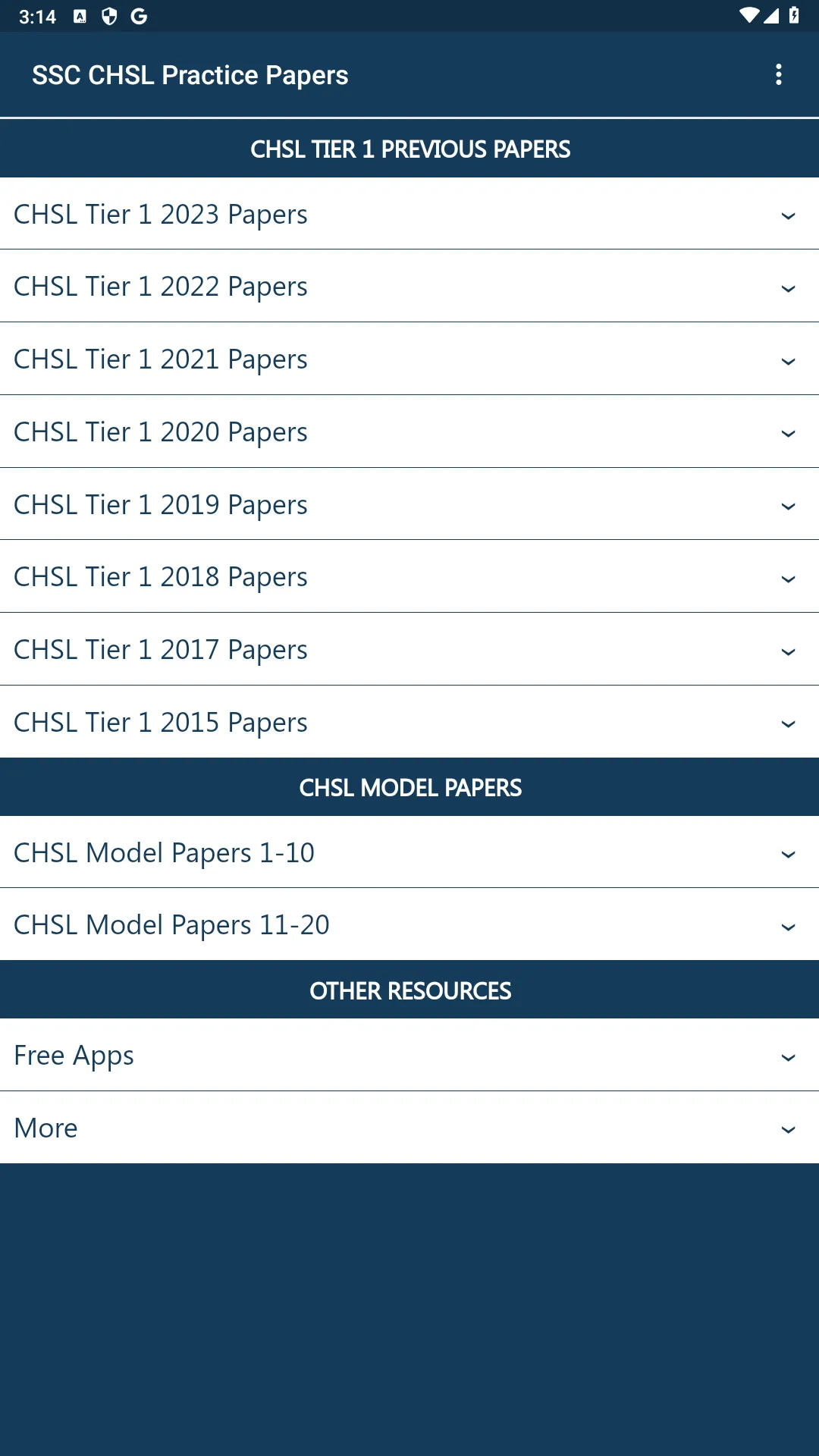 SSC CHSL Practice Papers | Indus Appstore | Screenshot