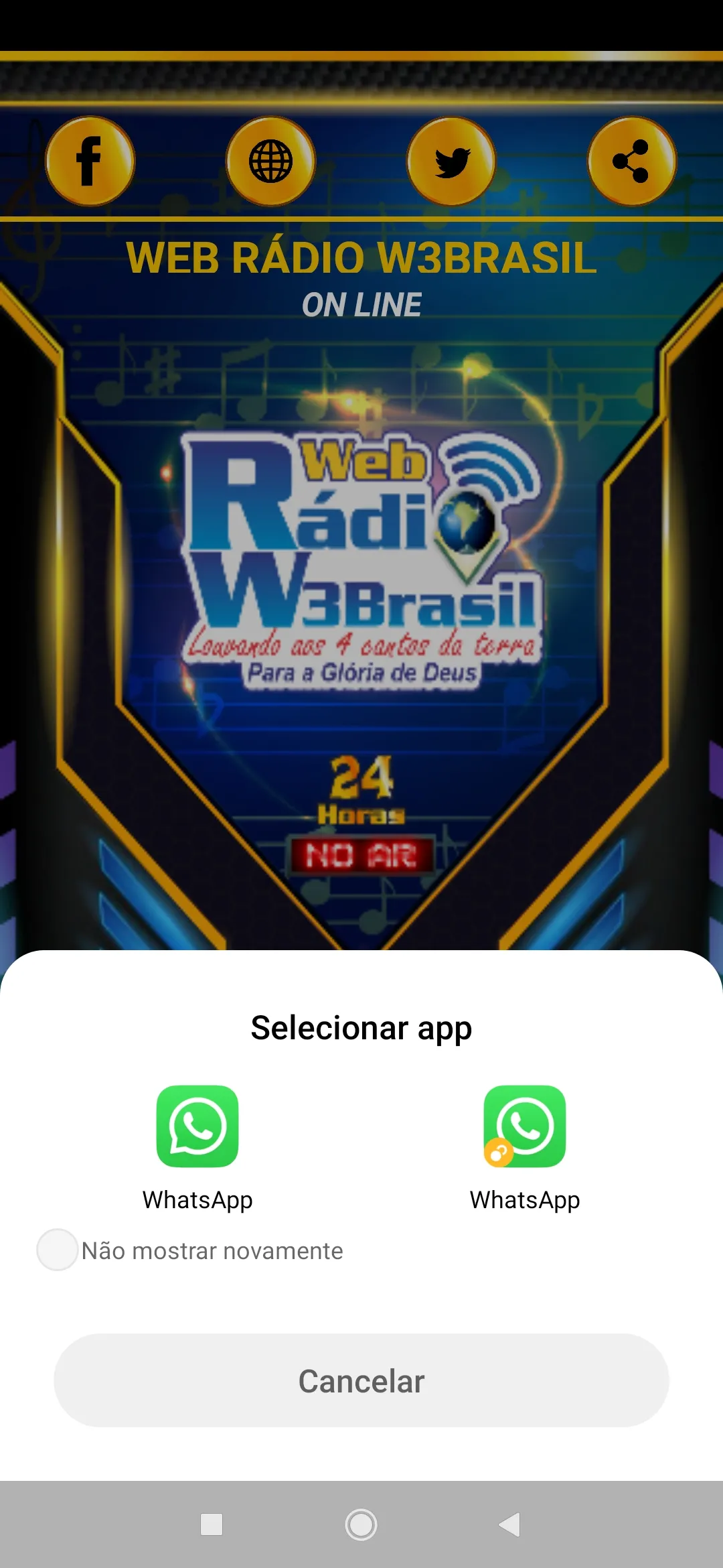 WEB RÁDIO W3BRASIL | Indus Appstore | Screenshot