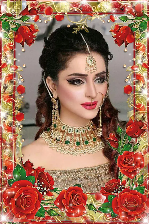Rose flower photo frame | Indus Appstore | Screenshot