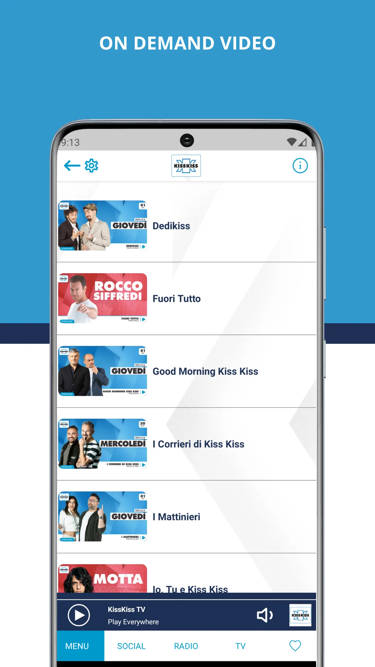 Radio Kiss Kiss | Indus Appstore | Screenshot