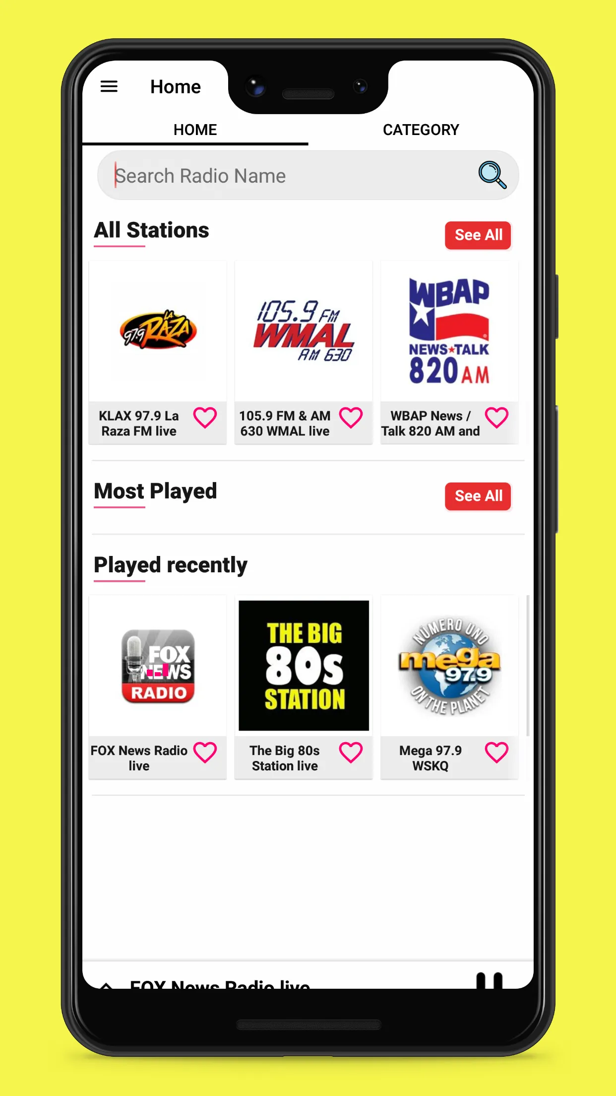 USA Radio FM | Indus Appstore | Screenshot