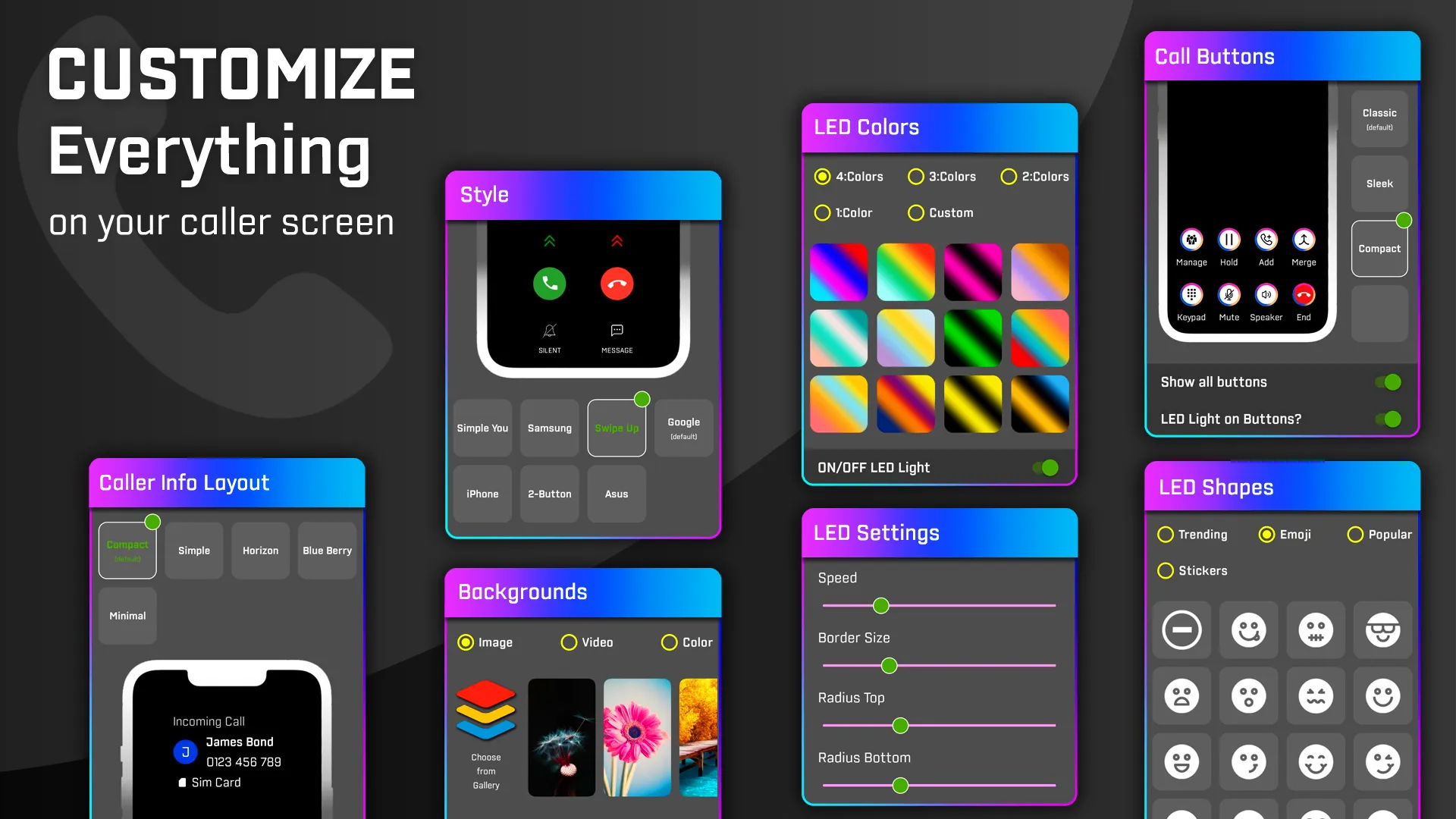 LED Caller Screen Phone Dialer | Indus Appstore | Screenshot