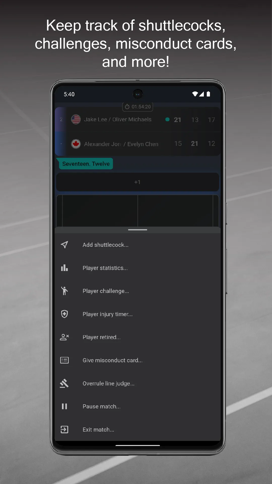Badminton Scorer | Indus Appstore | Screenshot