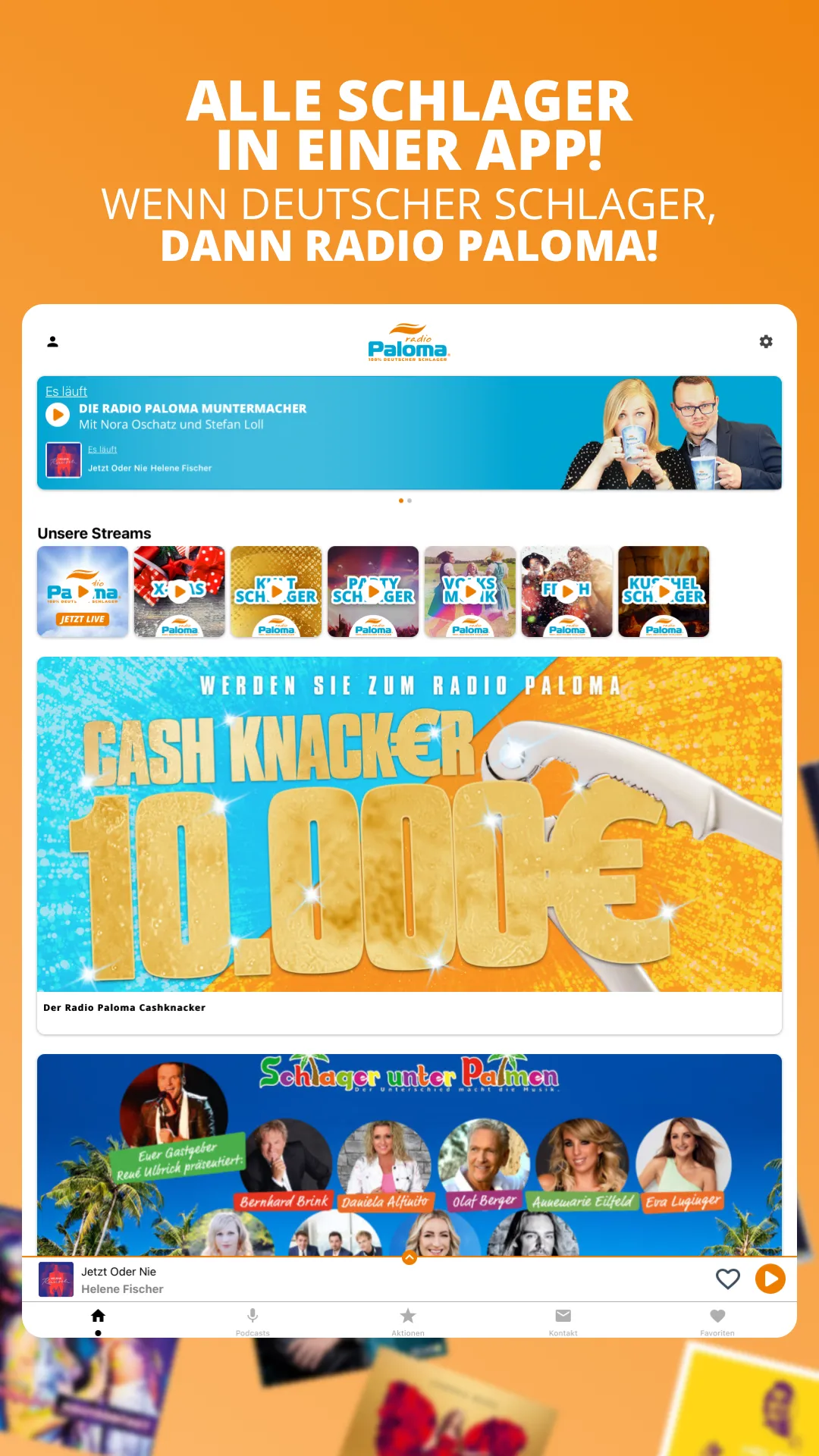 Schlager Radio Paloma | Indus Appstore | Screenshot