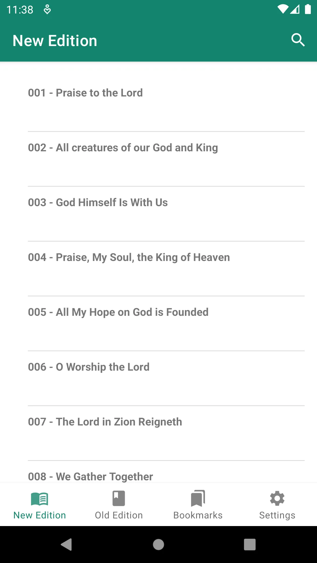 SDA Hymnal | Indus Appstore | Screenshot