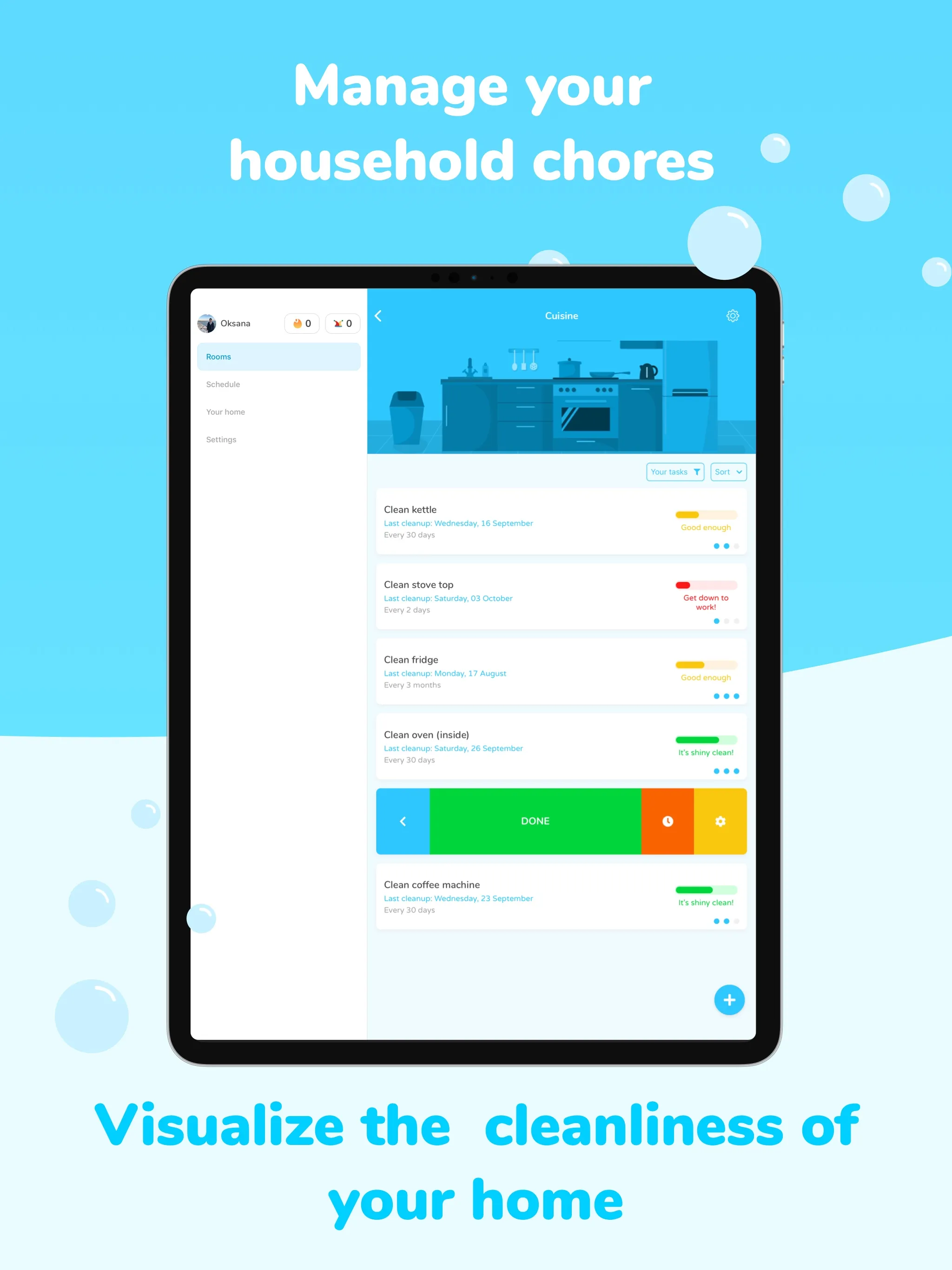 Sweepy: Home Cleaning Schedule | Indus Appstore | Screenshot