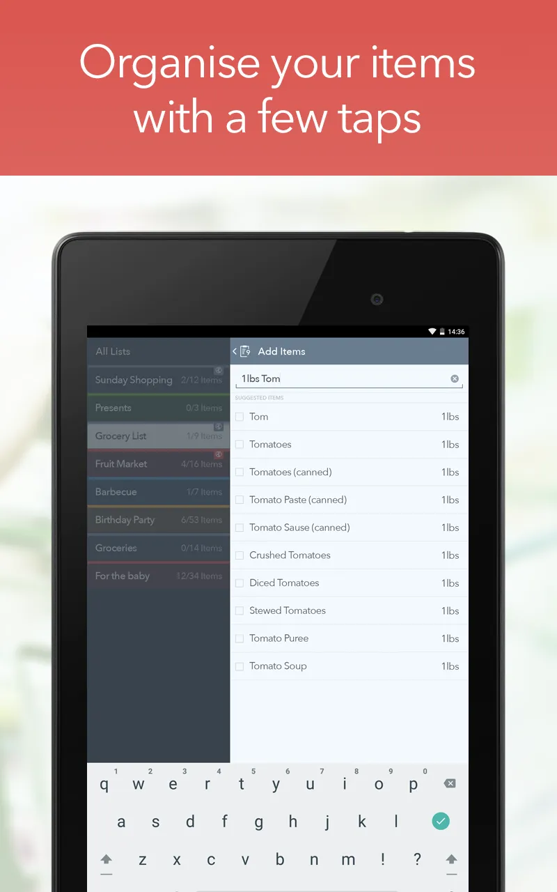 MyGrocery: Shared Grocery List | Indus Appstore | Screenshot