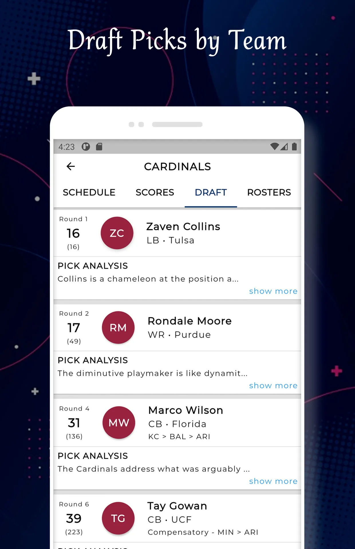 Arizona - Football Live Score | Indus Appstore | Screenshot