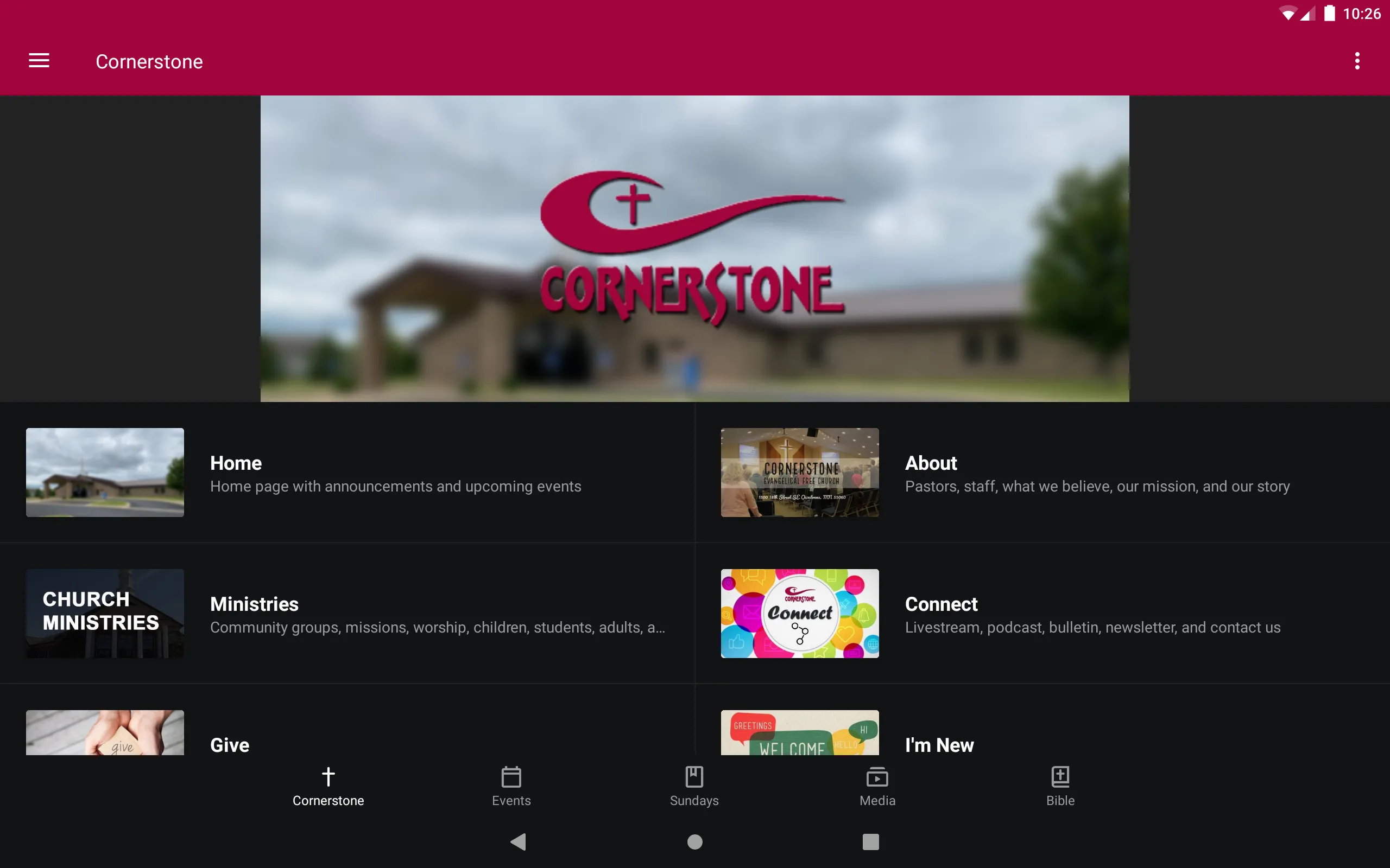 Cornerstone Owatonna | Indus Appstore | Screenshot