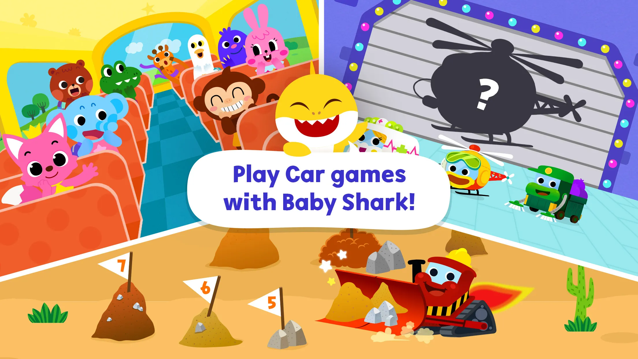 Baby Shark Car Town: Kid Games | Indus Appstore | Screenshot