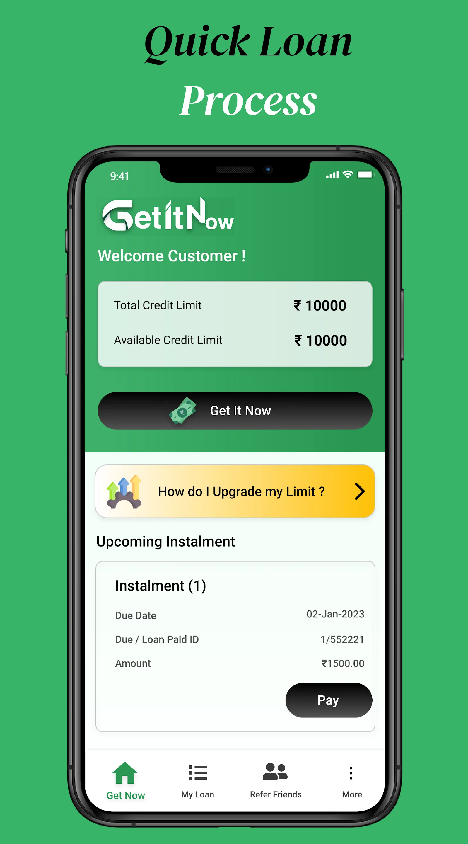 GetItNow: Instant Loan App | Indus Appstore | Screenshot