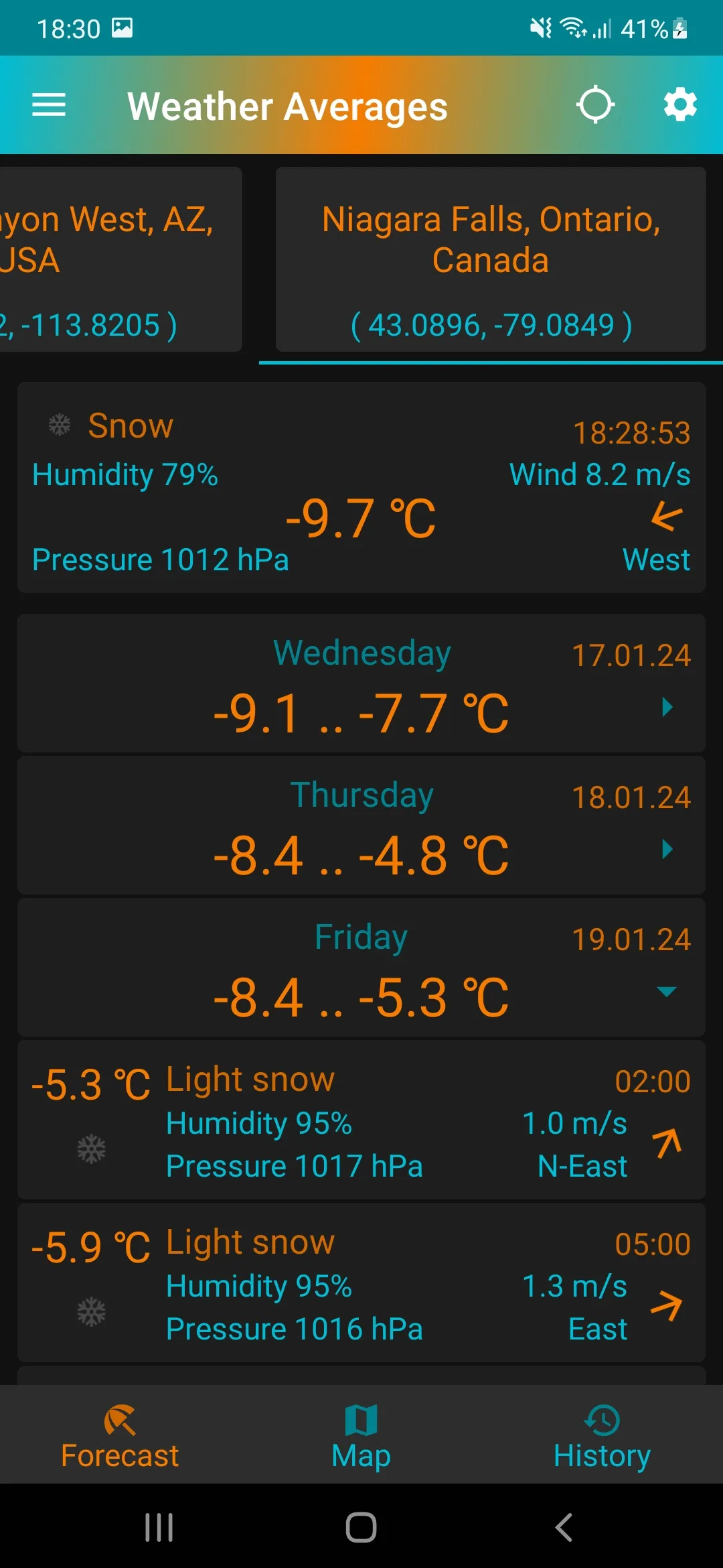 Weather Averages | Indus Appstore | Screenshot