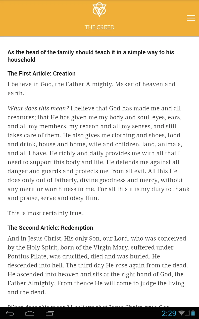 Luther's Small Catechism | Indus Appstore | Screenshot