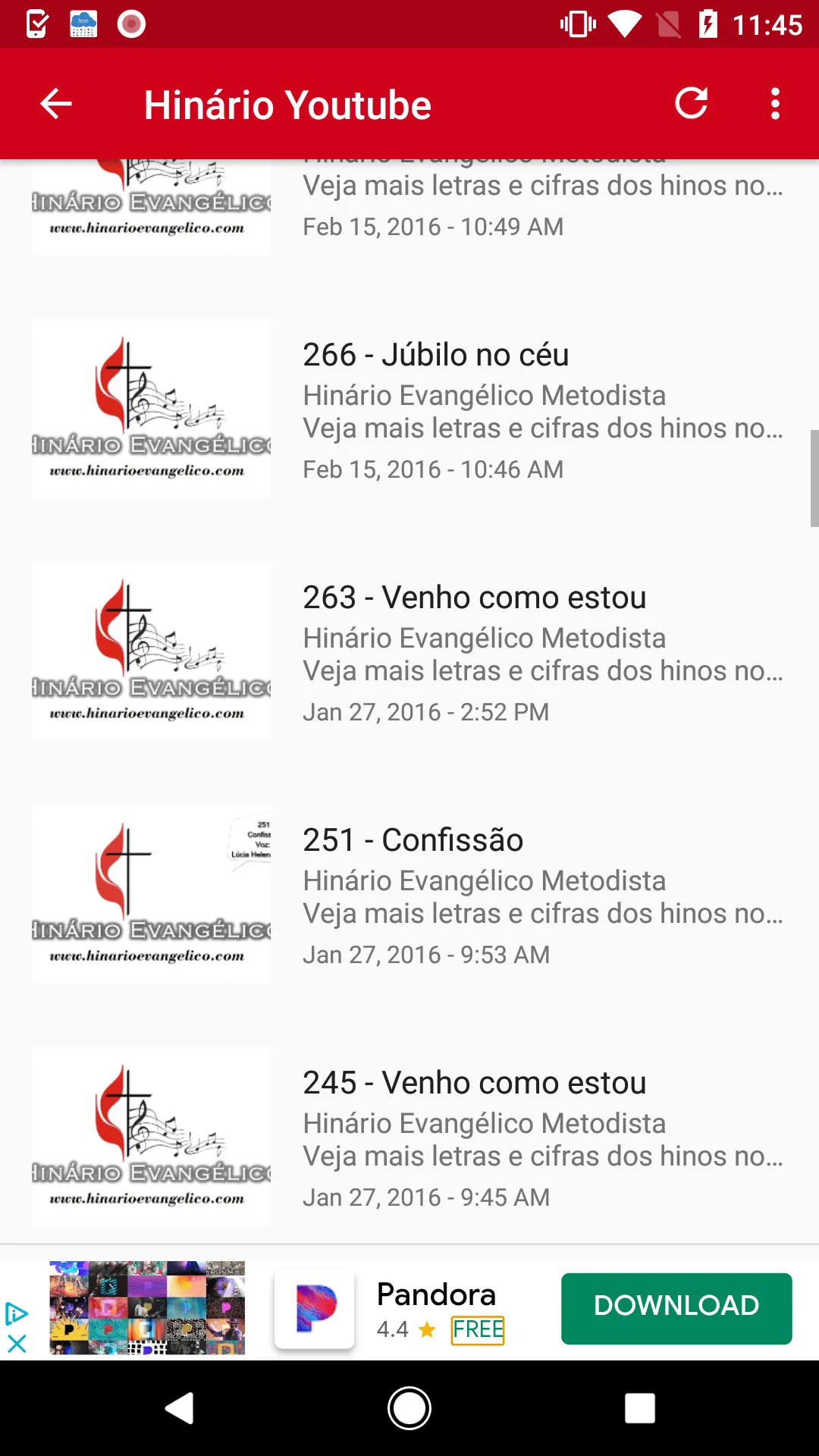 Hinário Evangélico Metodista | Indus Appstore | Screenshot