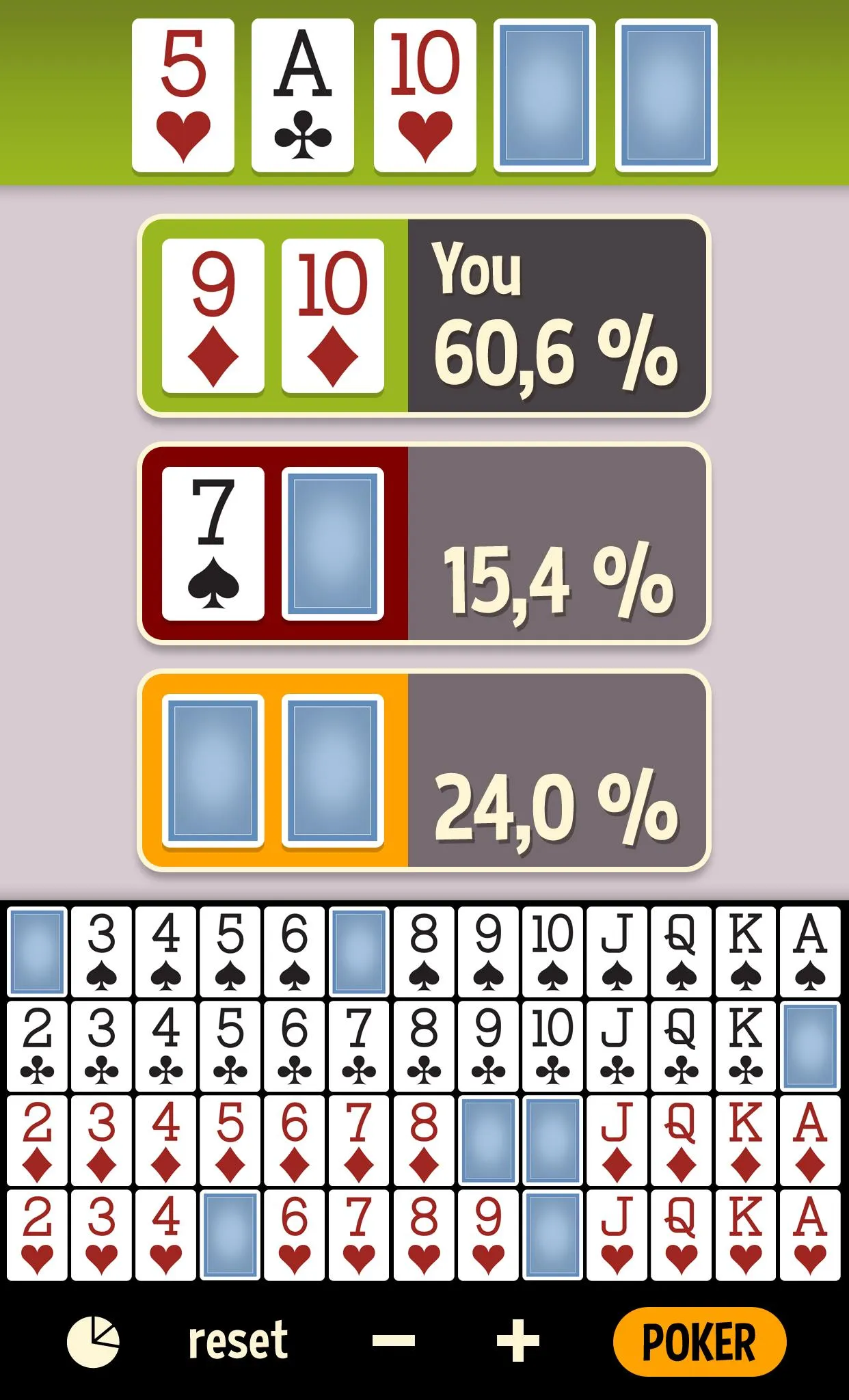 Poker Odds Calculator Offline | Indus Appstore | Screenshot