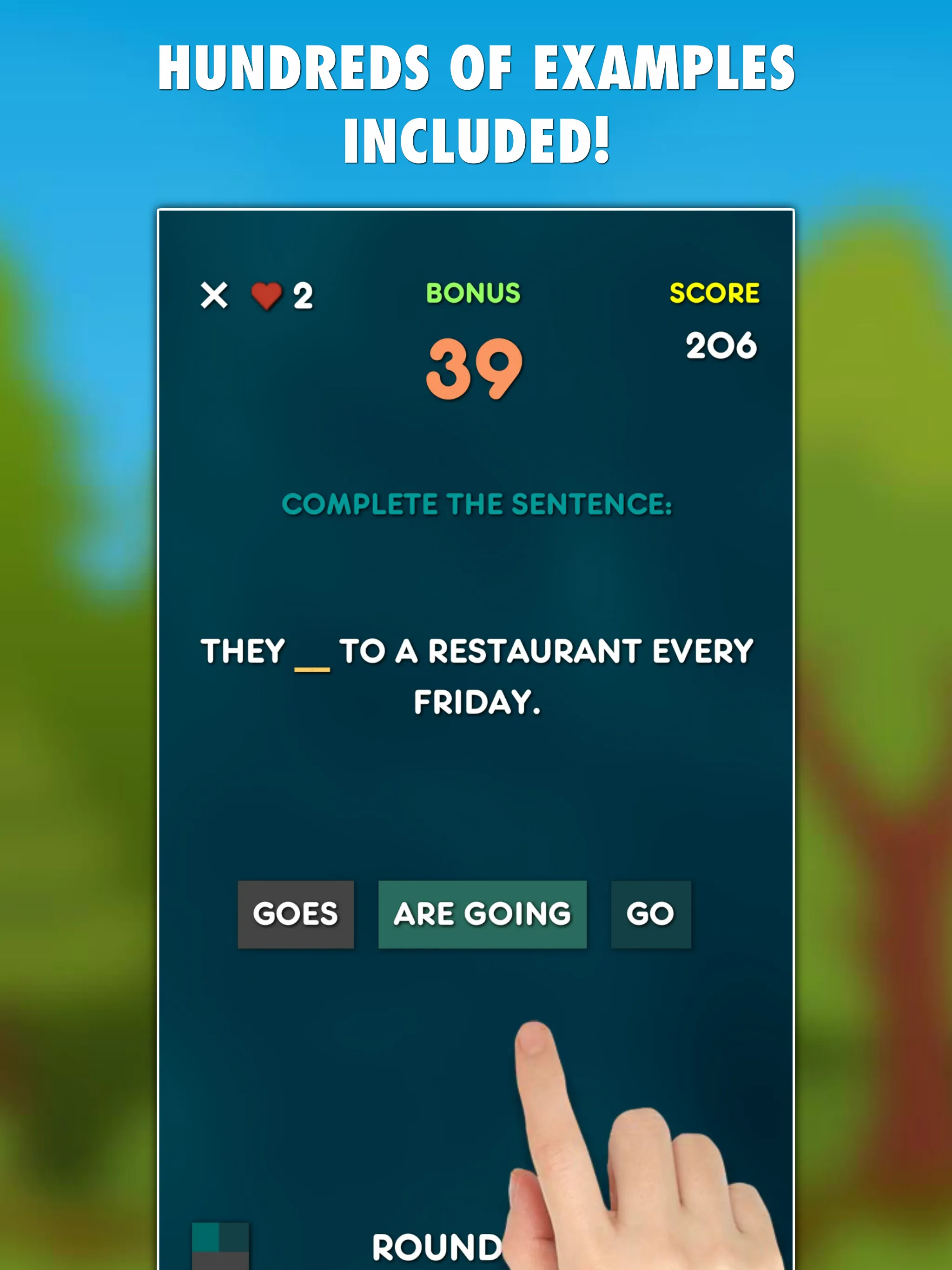 Present Tenses Grammar Test | Indus Appstore | Screenshot