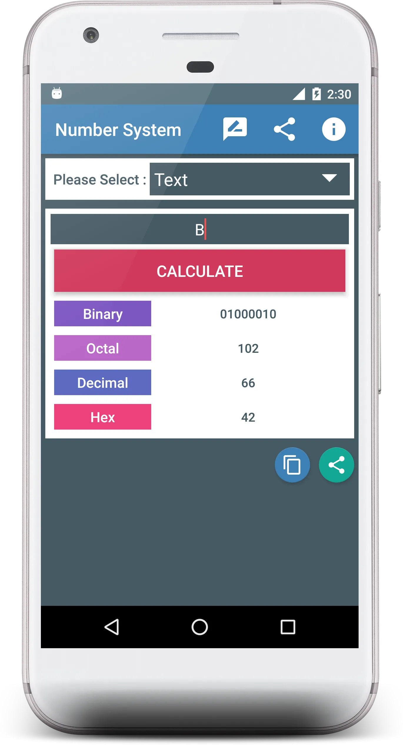 Binary to Decimal Octal Hexa | Indus Appstore | Screenshot