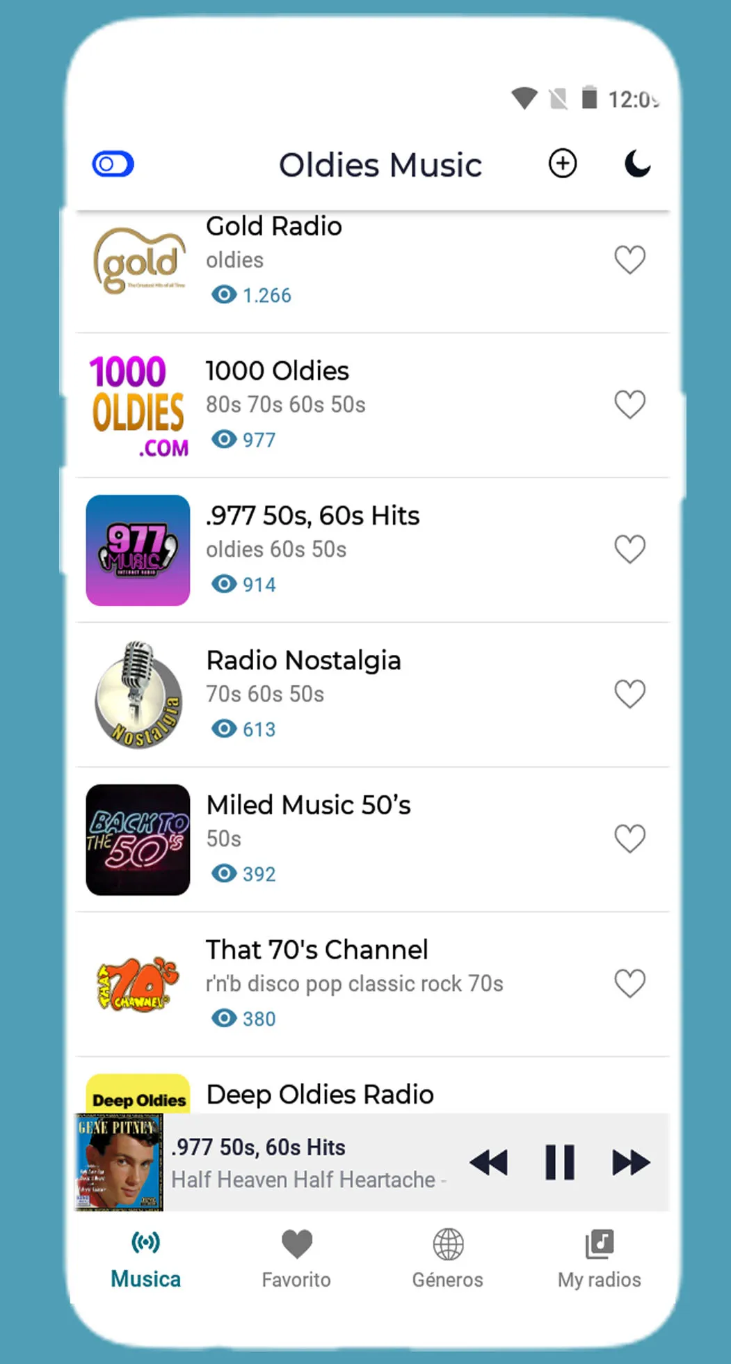 50s 60s 70s Oldies Music Radio | Indus Appstore | Screenshot