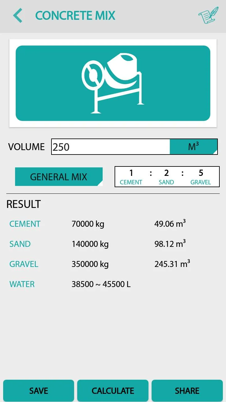 Civil: Concrete Calculator | Indus Appstore | Screenshot