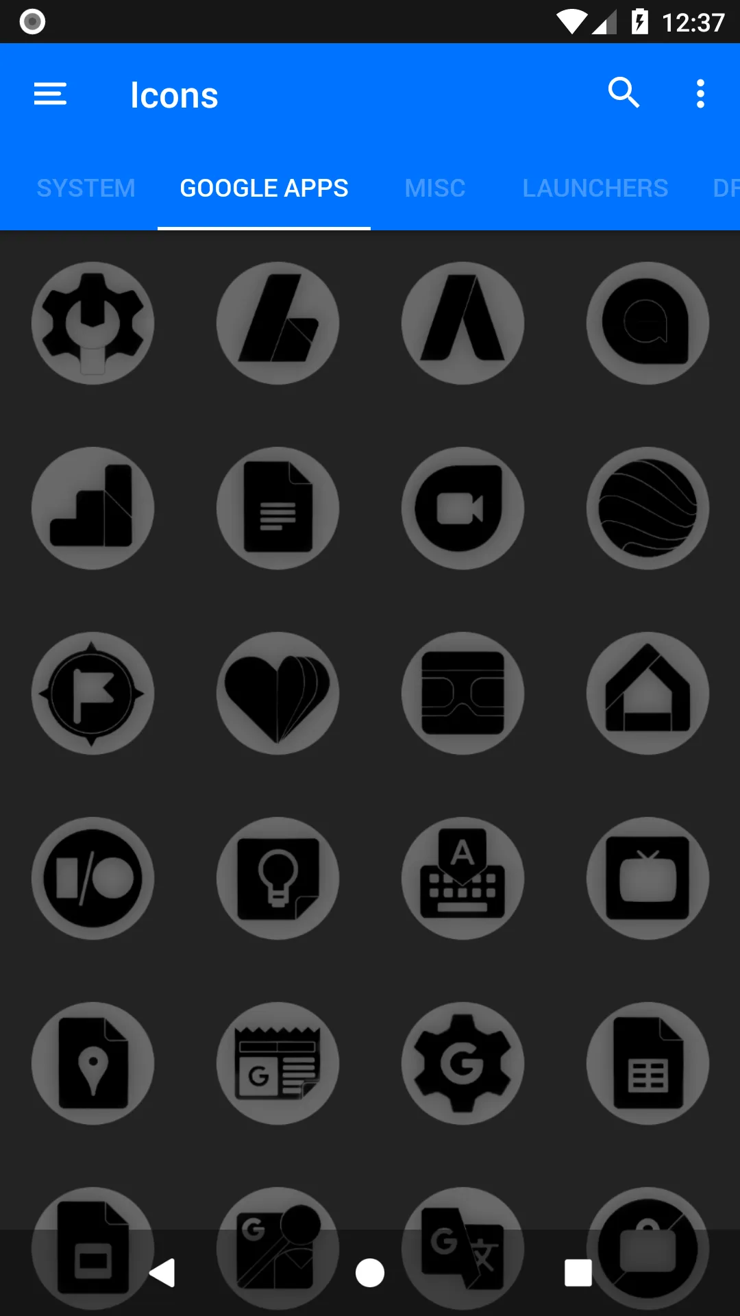 Oreo Grey Icon Pack P2 | Indus Appstore | Screenshot