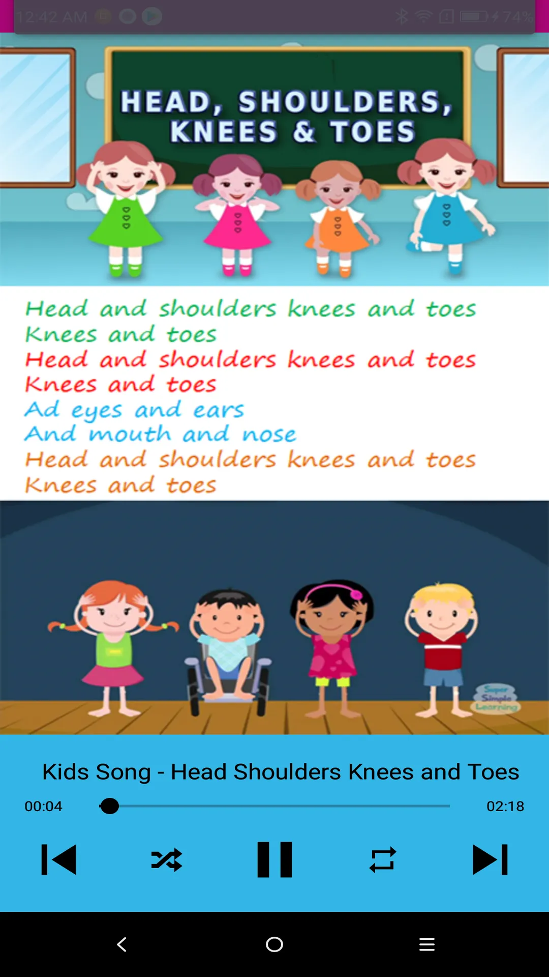 Kids Song Nursery Rhymes | Indus Appstore | Screenshot