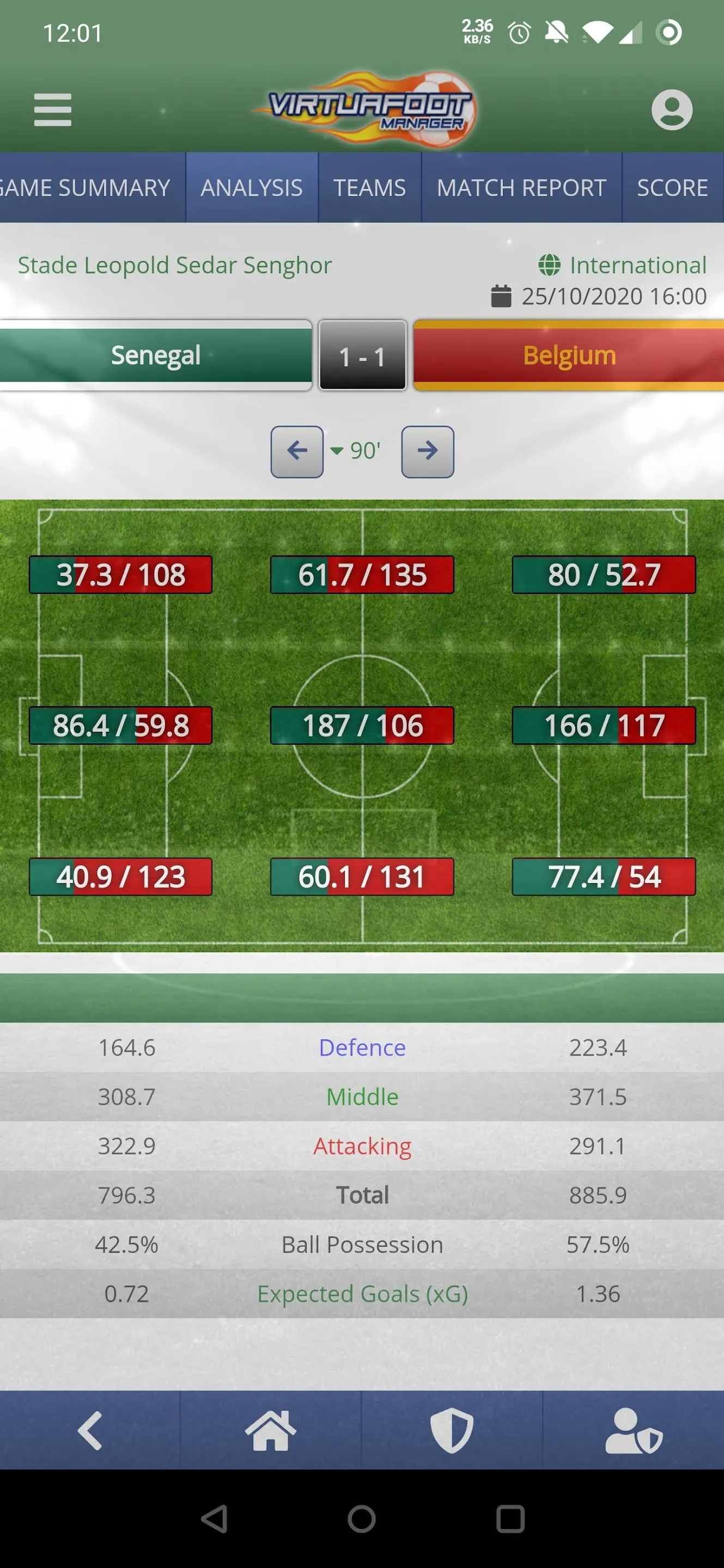 Virtuafoot Football Manager | Indus Appstore | Screenshot