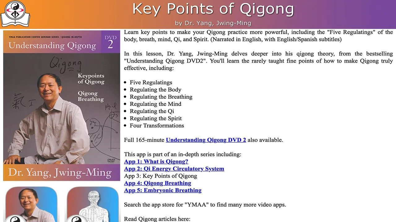 Qigong Keypoints Video Lesson | Indus Appstore | Screenshot