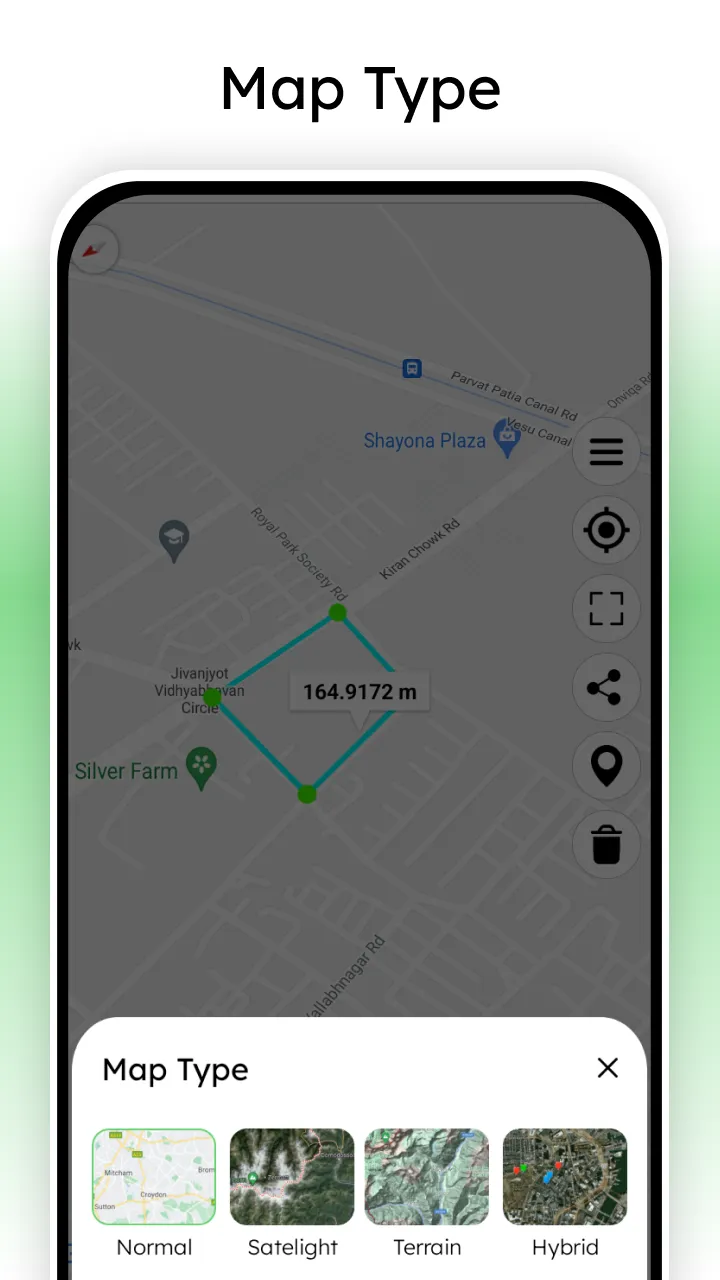 Distance Land Area Measure | Indus Appstore | Screenshot