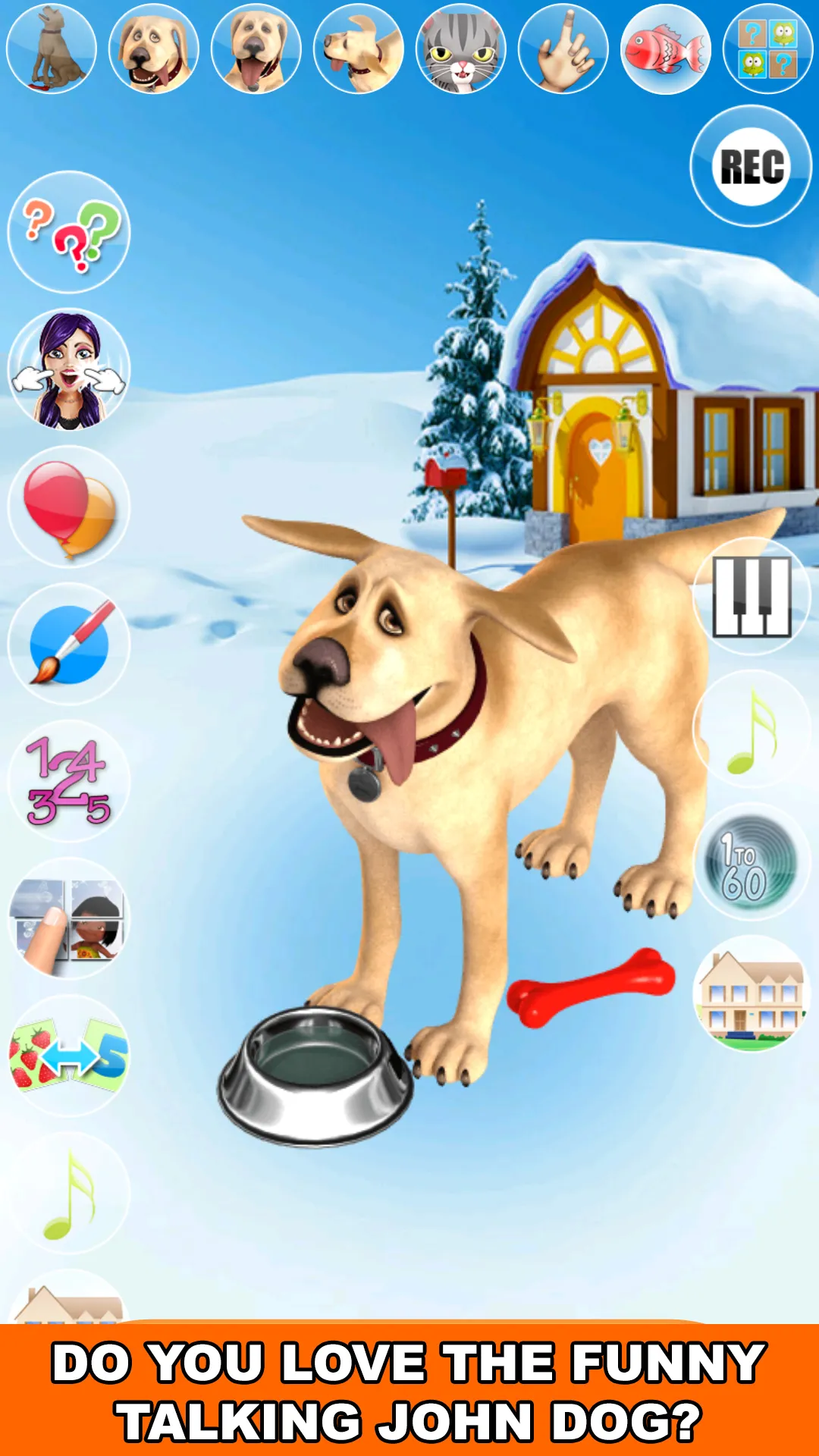 Talking John Dog Frozen City | Indus Appstore | Screenshot