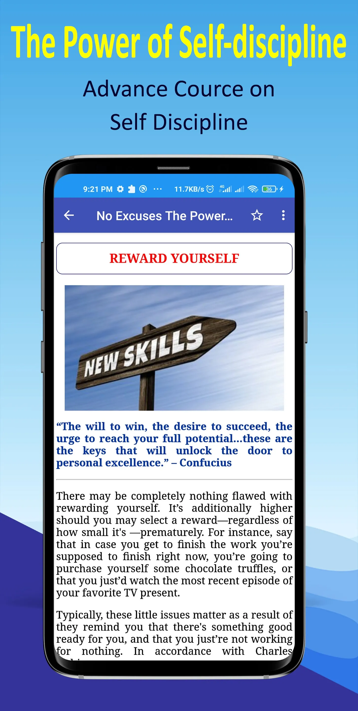 The Power of Self Discipline | Indus Appstore | Screenshot