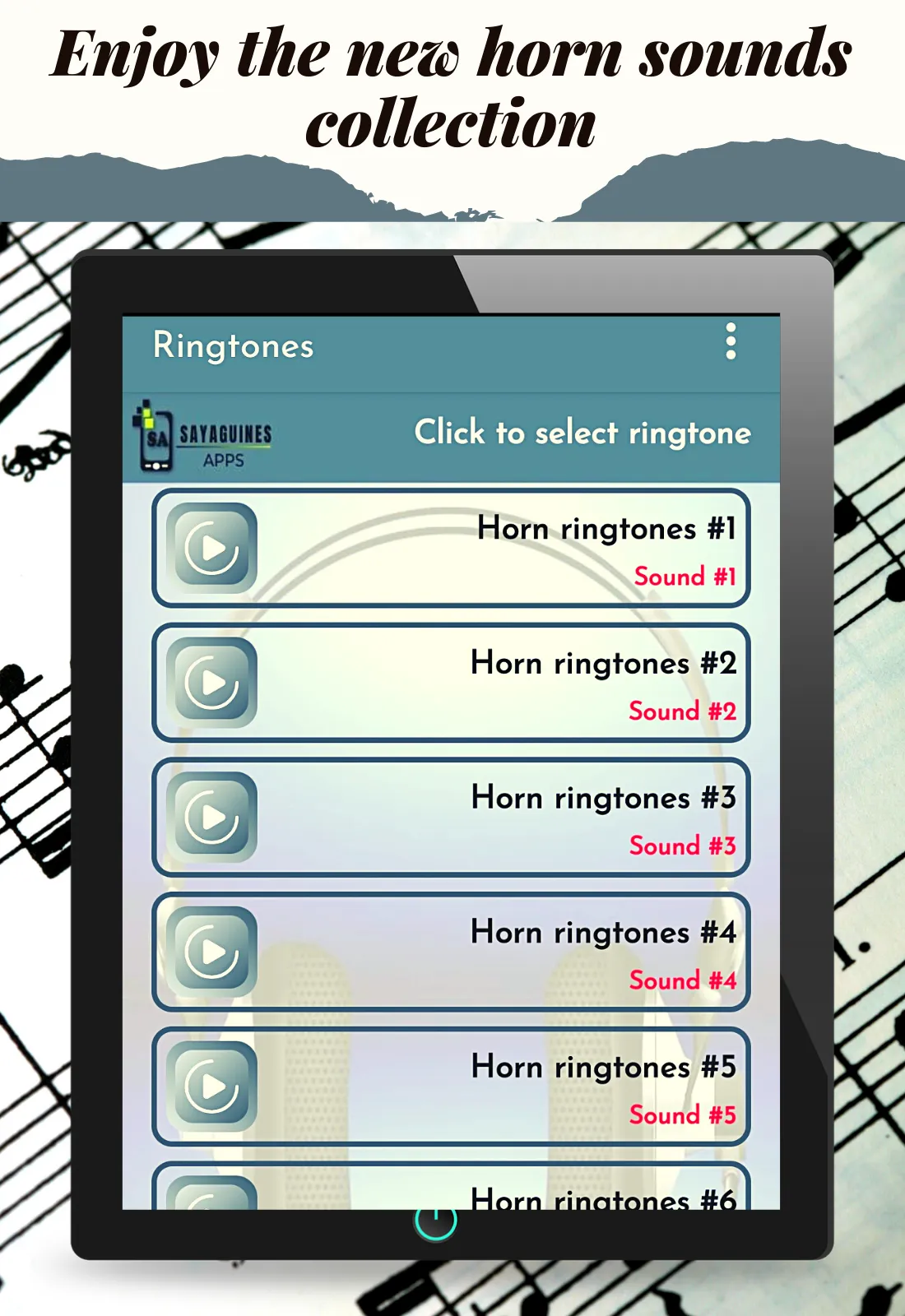 Horn sounds, tones | Indus Appstore | Screenshot