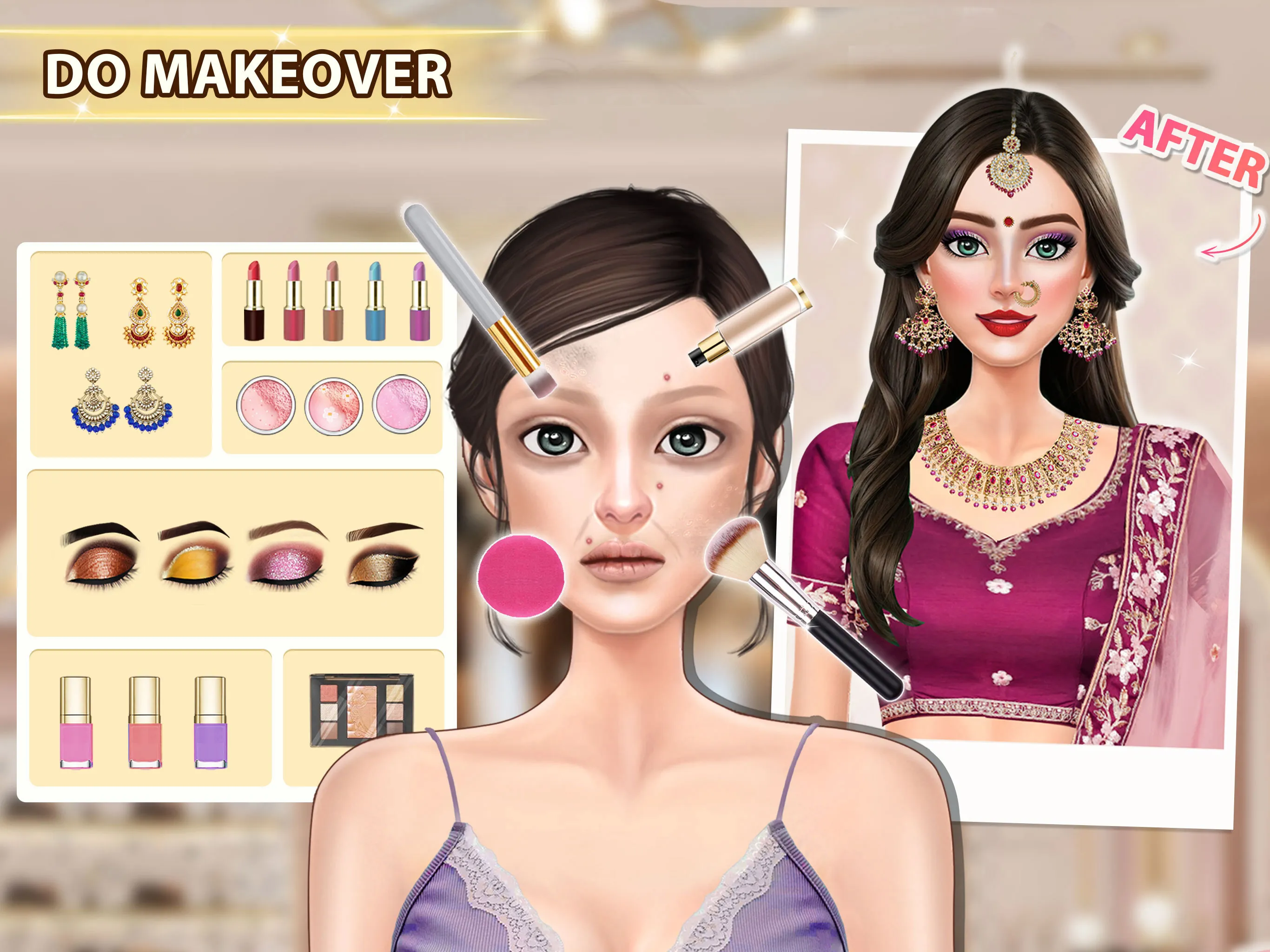 Fashion Makeup & Dress up Game | Indus Appstore | Screenshot