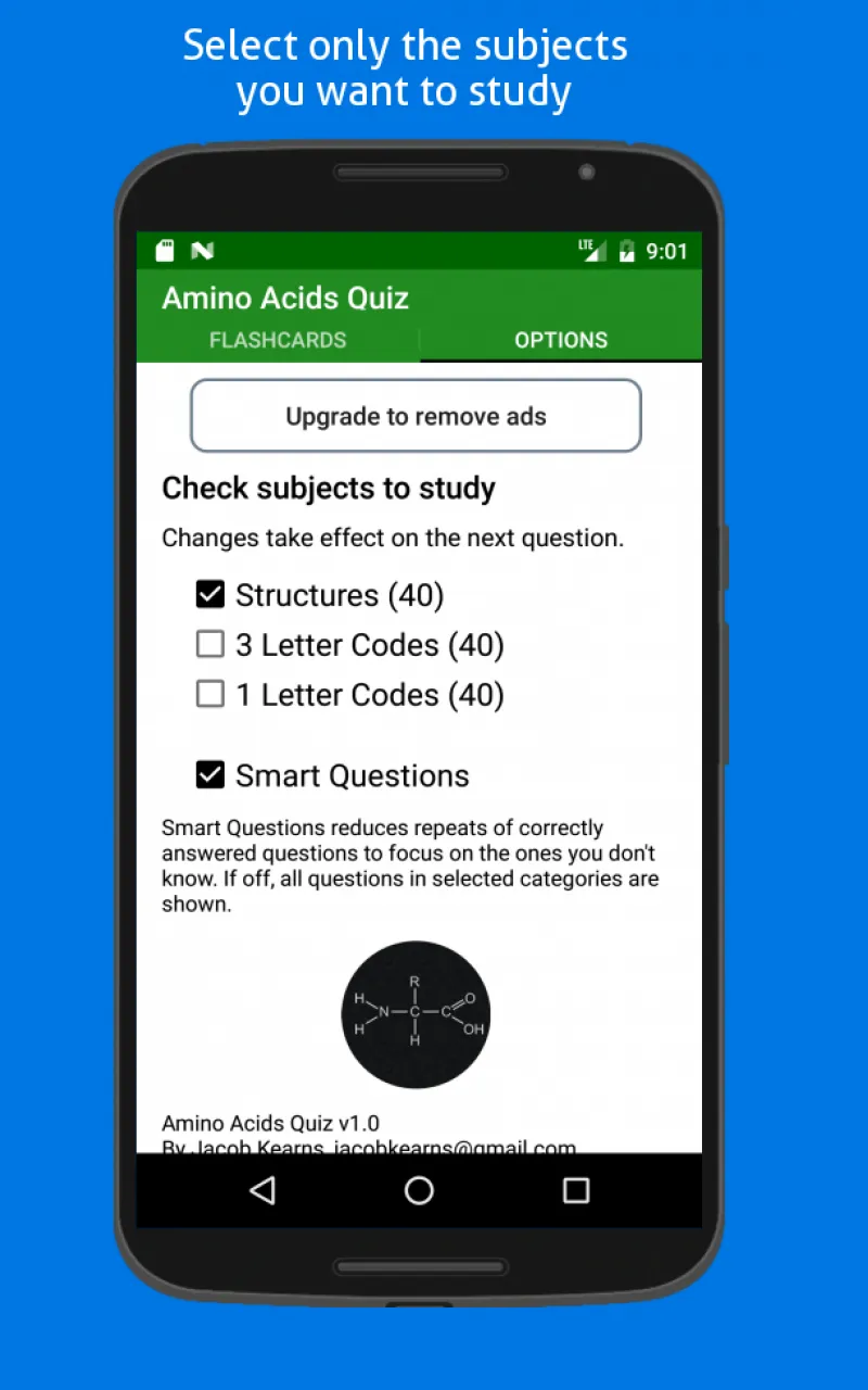 Amino Acids Quiz | Indus Appstore | Screenshot