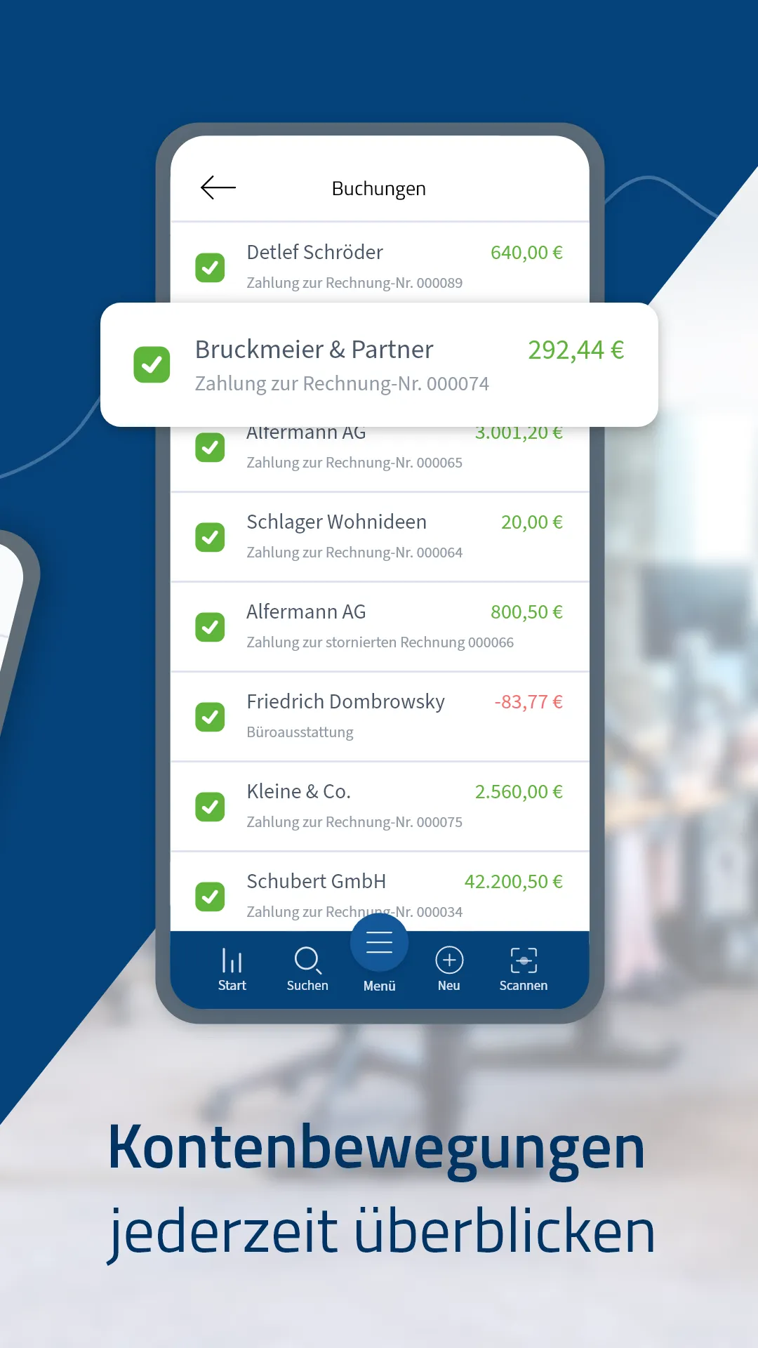 WISO MeinBüro Rechnungen | Indus Appstore | Screenshot