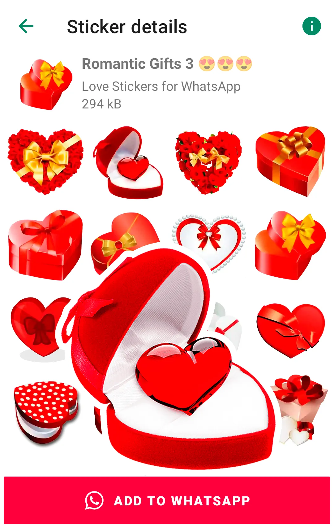Love Stickers for WhatsApp | Indus Appstore | Screenshot