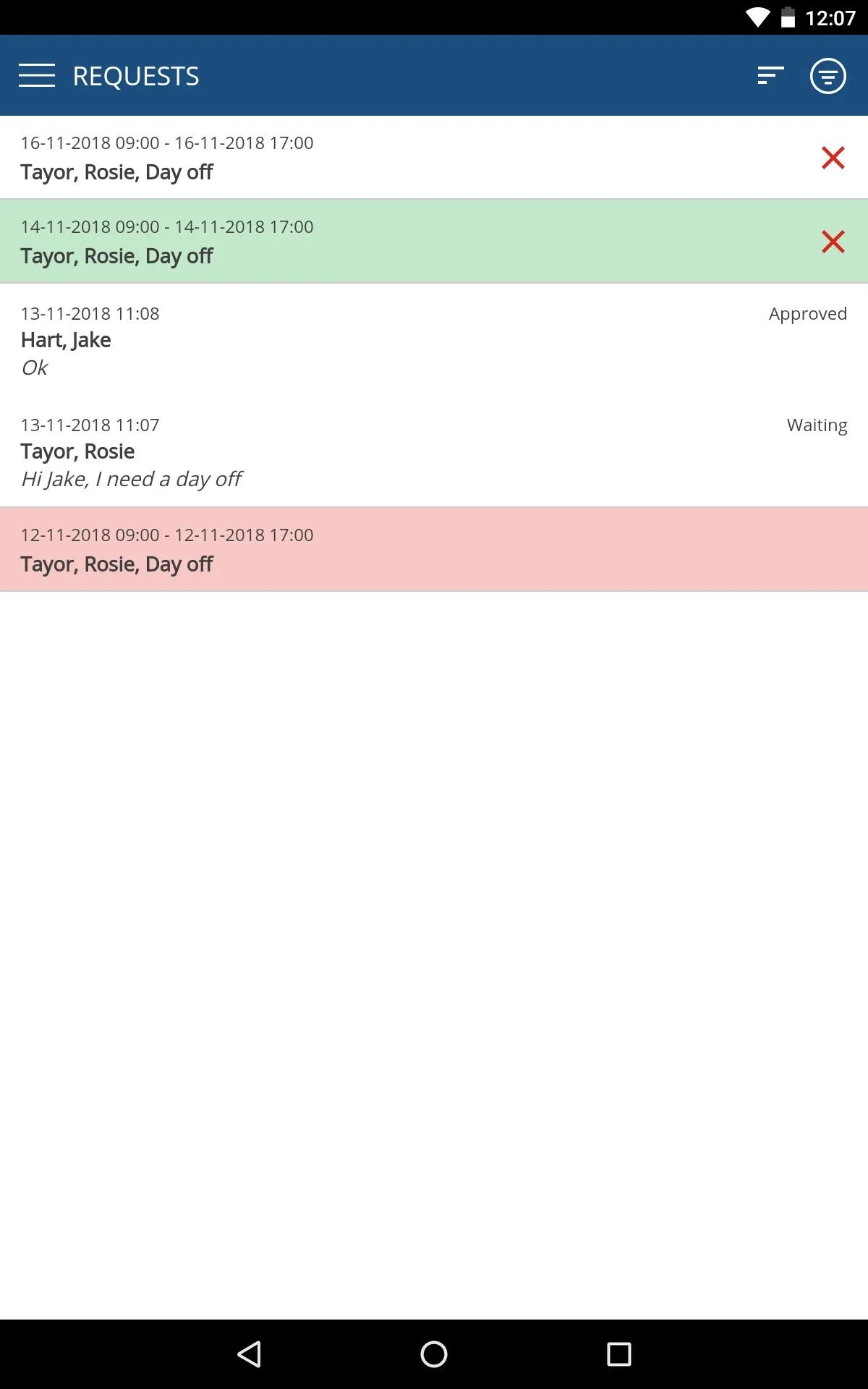 Absence Planner | Indus Appstore | Screenshot