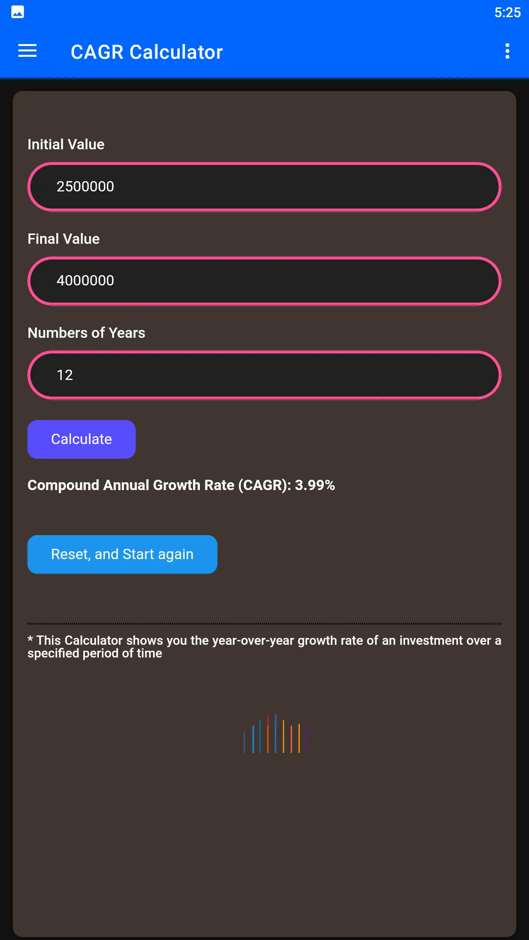 CAGR Calculator | Indus Appstore | Screenshot