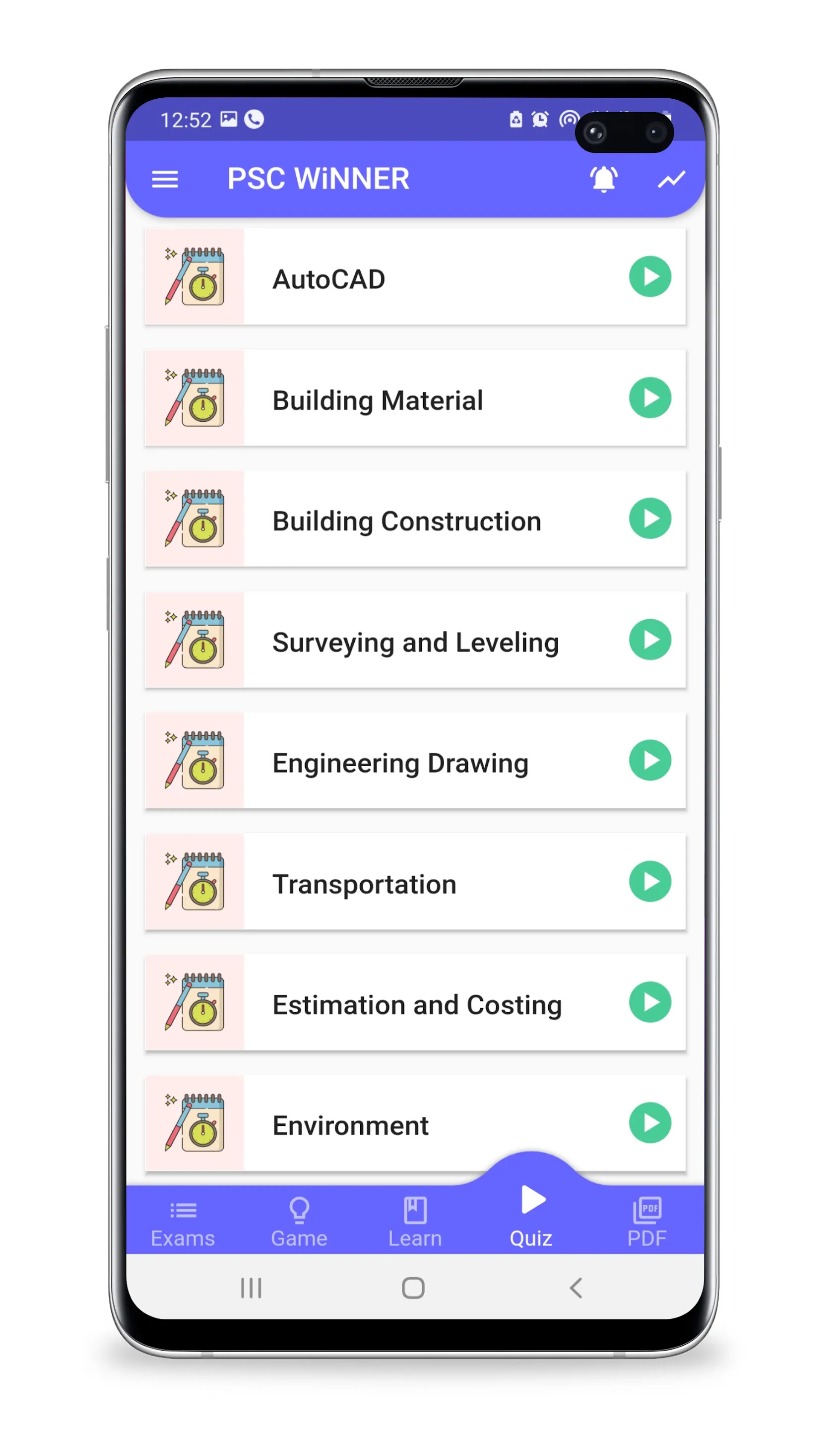 PSC Winner 4 Civil Engineering | Indus Appstore | Screenshot