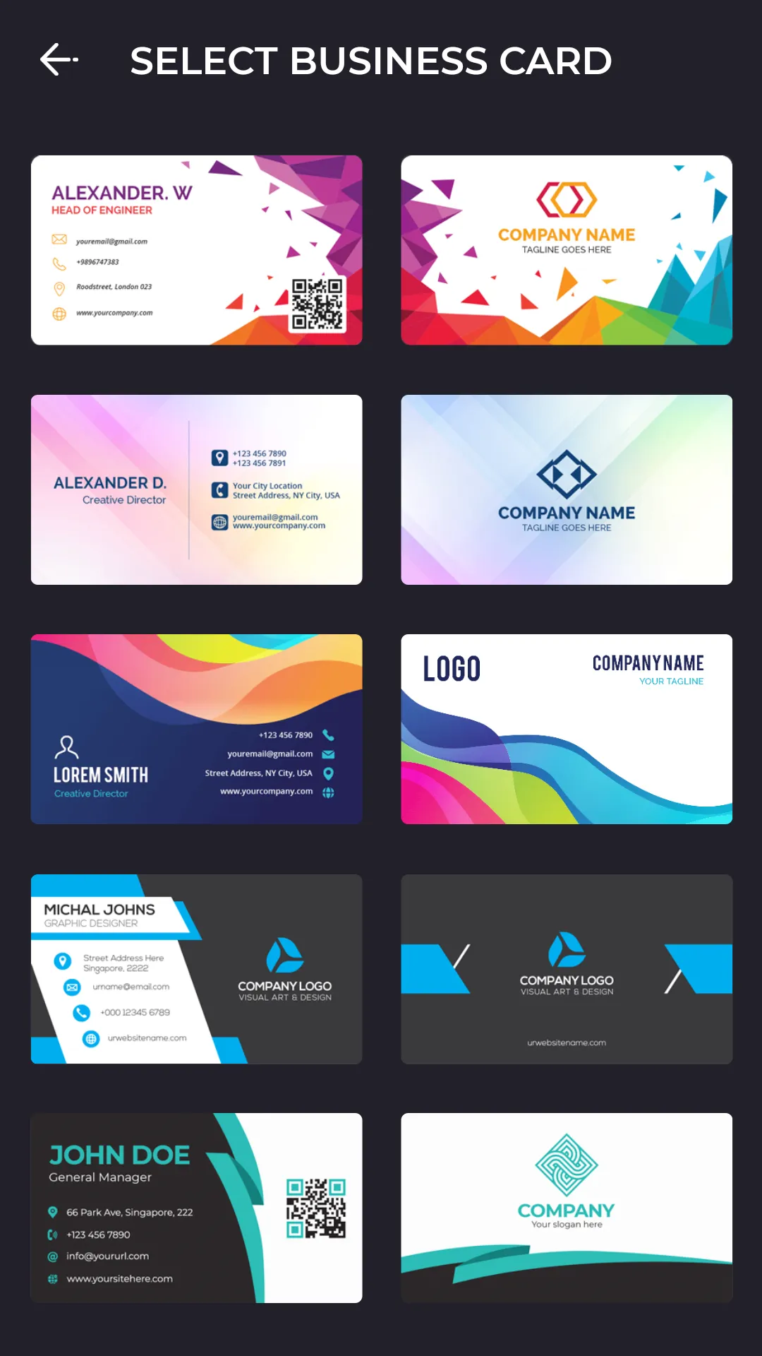 Ultimate Business Card Maker | Indus Appstore | Screenshot