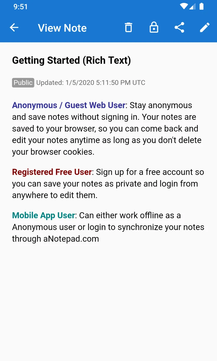 a Notepad - Take & Share Notes | Indus Appstore | Screenshot