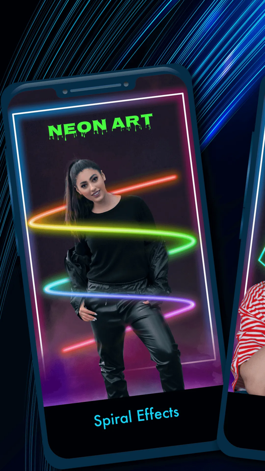 Neon Art Photo : Spiral Effect | Indus Appstore | Screenshot