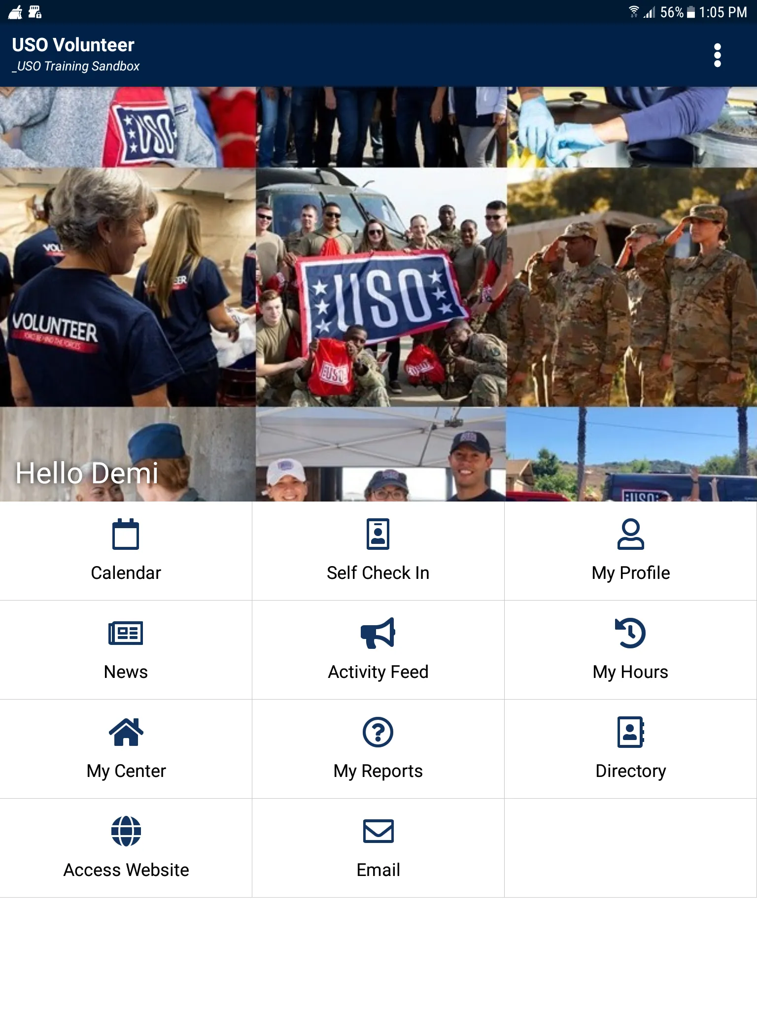 USO Volunteer Community | Indus Appstore | Screenshot