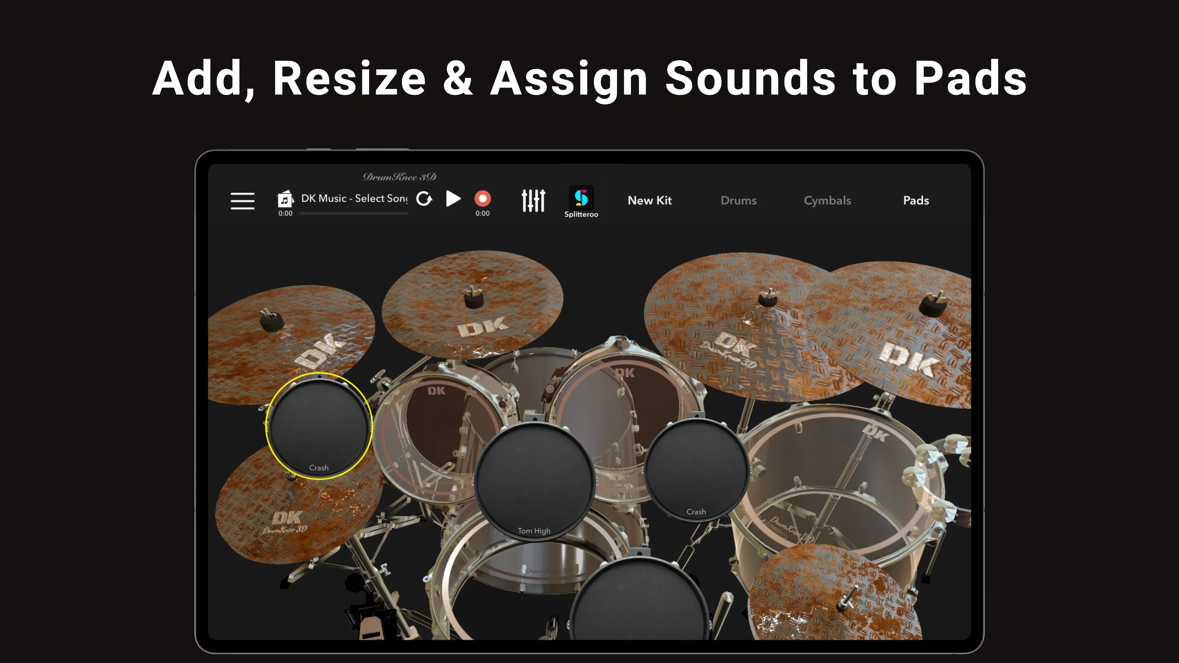 DrumKnee 3D Drums - Drum Set | Indus Appstore | Screenshot