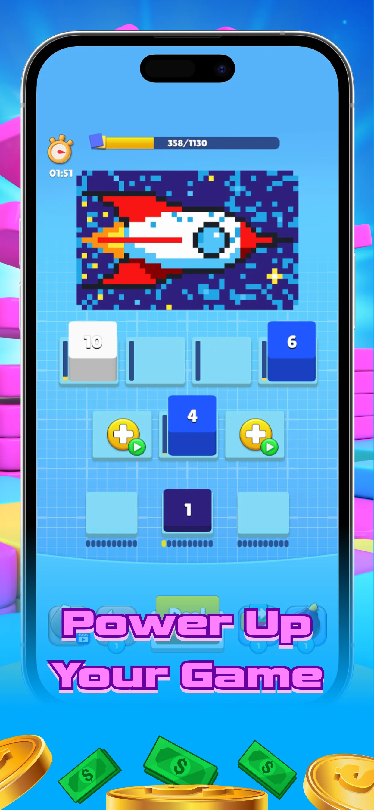 Pixel Stack: Sort & Money Game | Indus Appstore | Screenshot