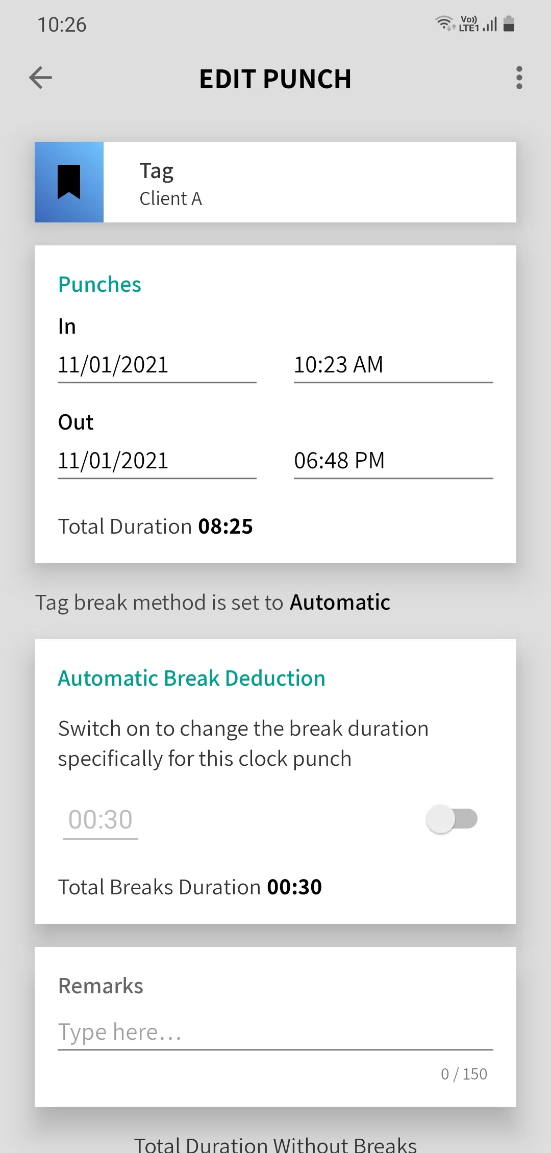 Clock Punch – Work Log Tracker | Indus Appstore | Screenshot