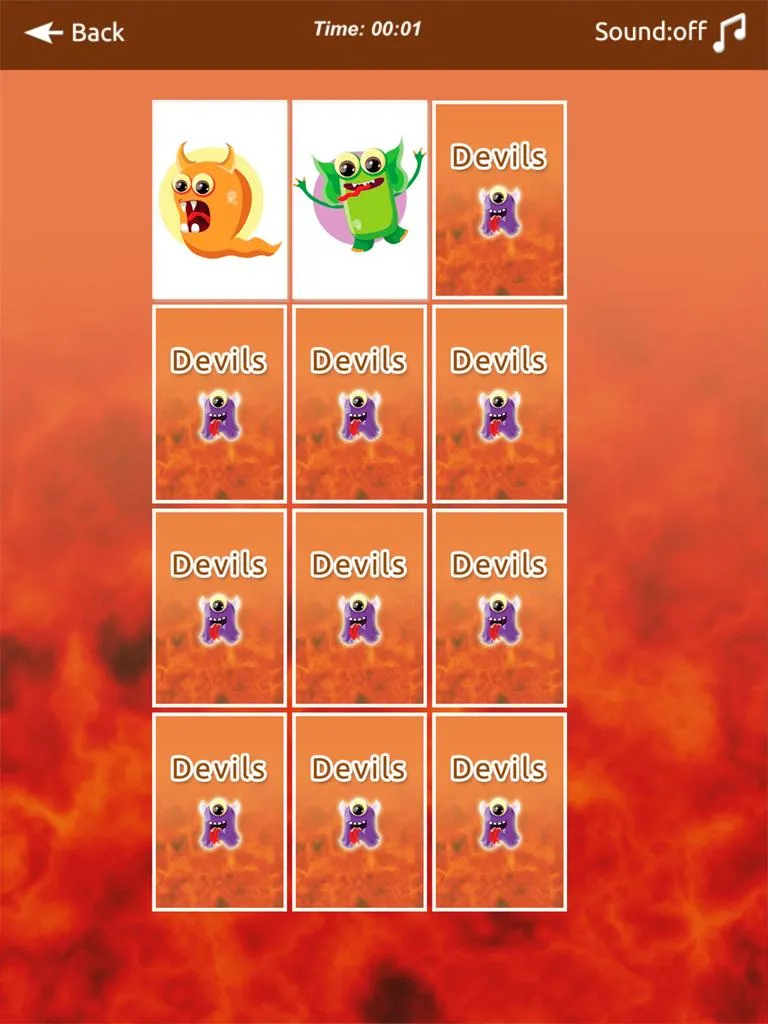 Devils Memory Match Lite | Indus Appstore | Screenshot