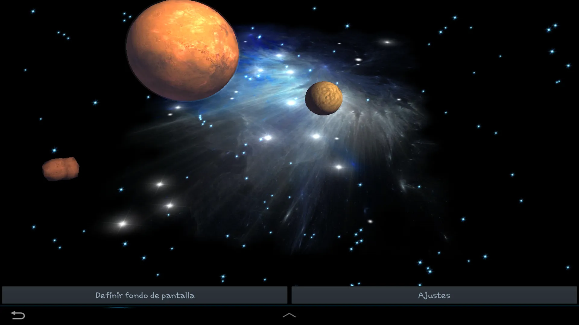 3D Galaxy Live Wallpaper | Indus Appstore | Screenshot